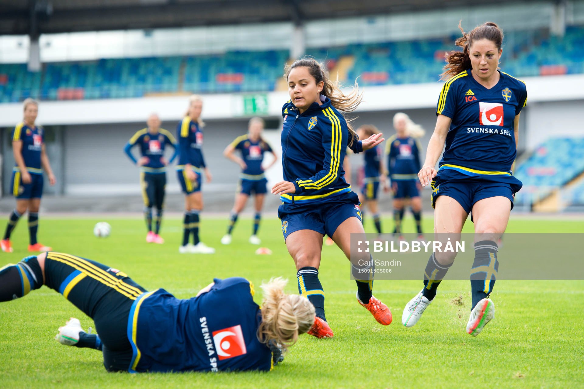 Sveriges Malin Diaz Pettersson och Josefin Johansson
