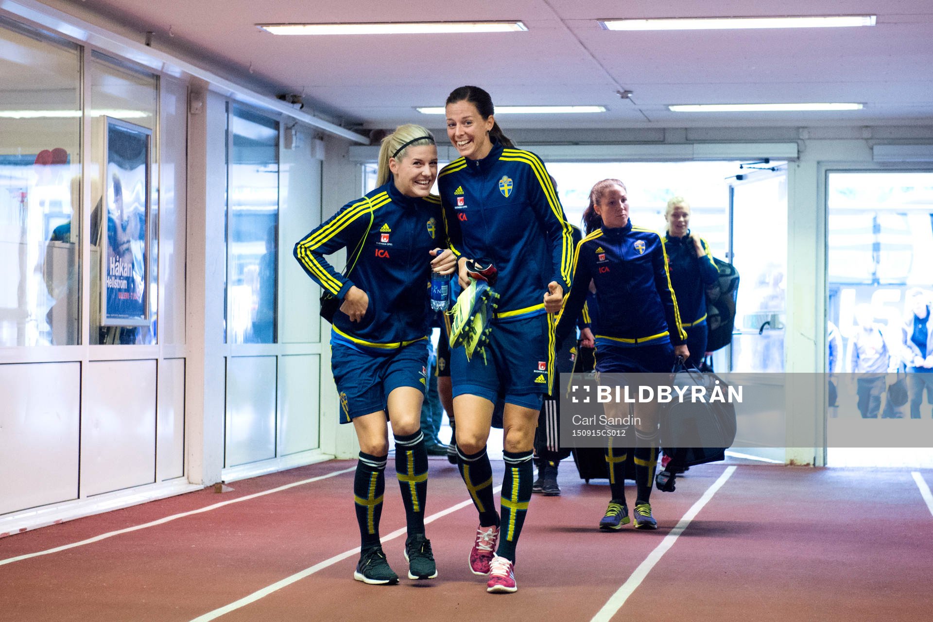 Sveriges Olivia Schough och Lotta Schelin
