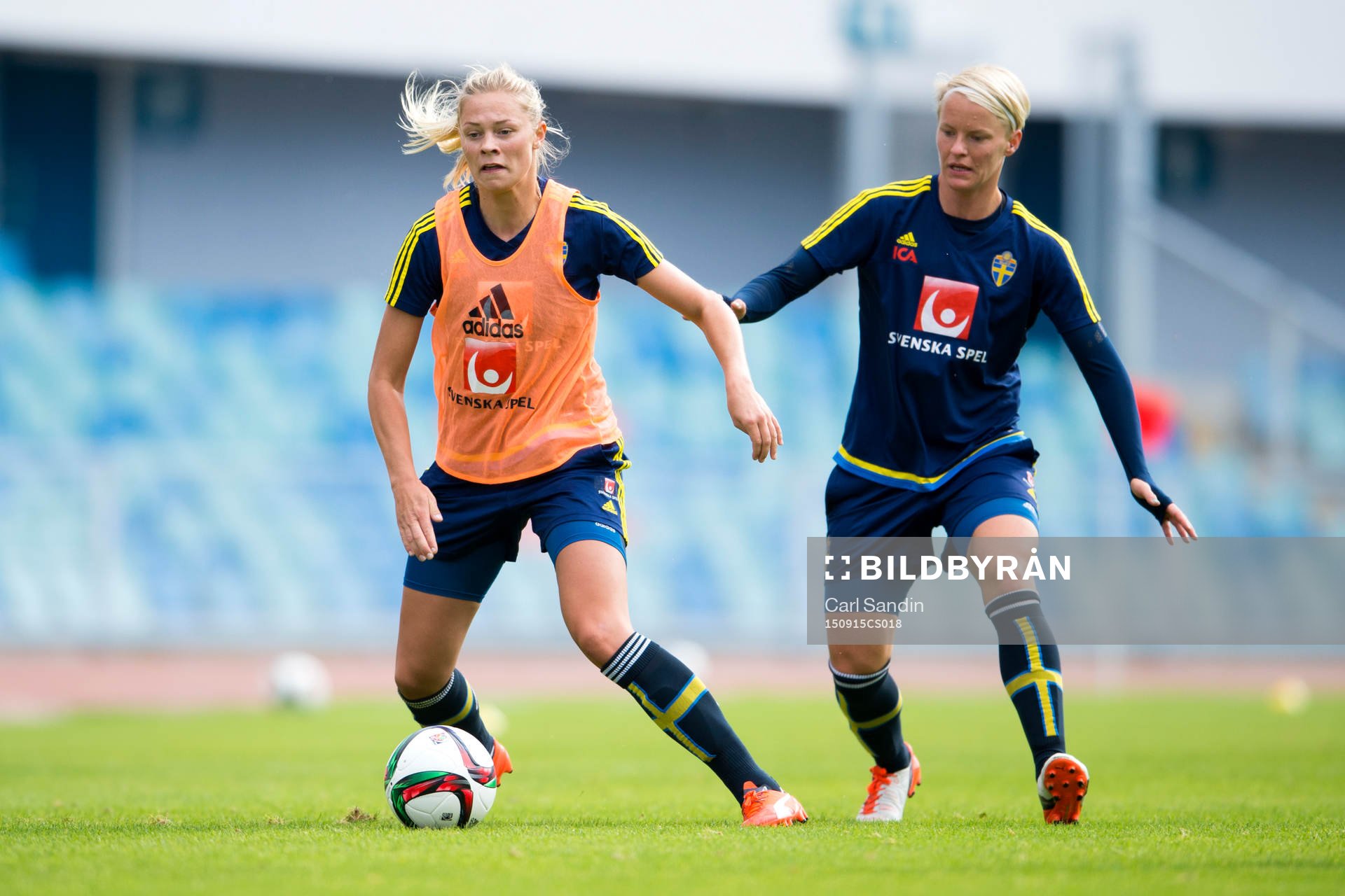 Sveriges Fridolina Rolfö och Nilla Fischer