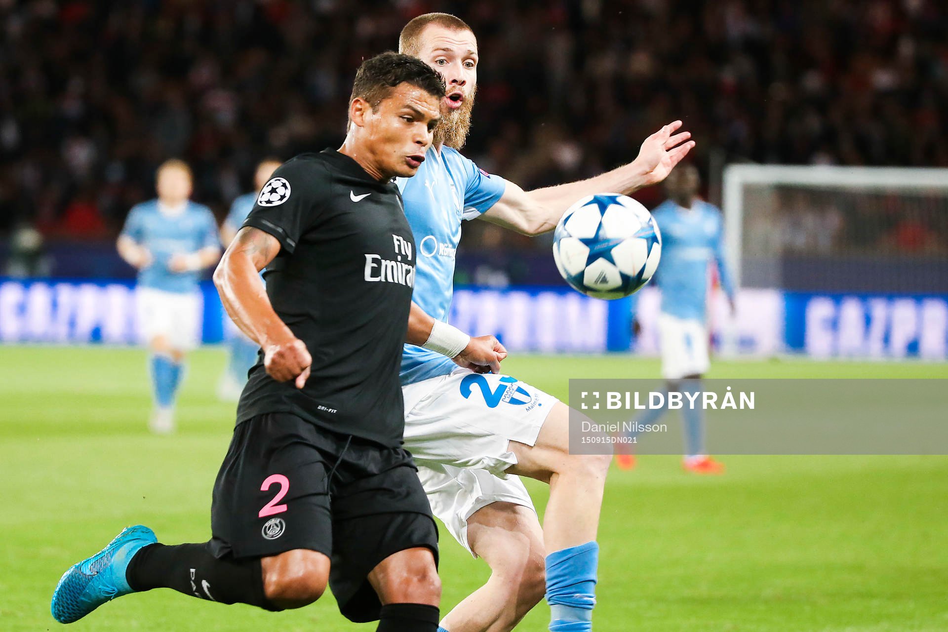 s Thiago Silva och Malmö FFs Jo Inge Berget