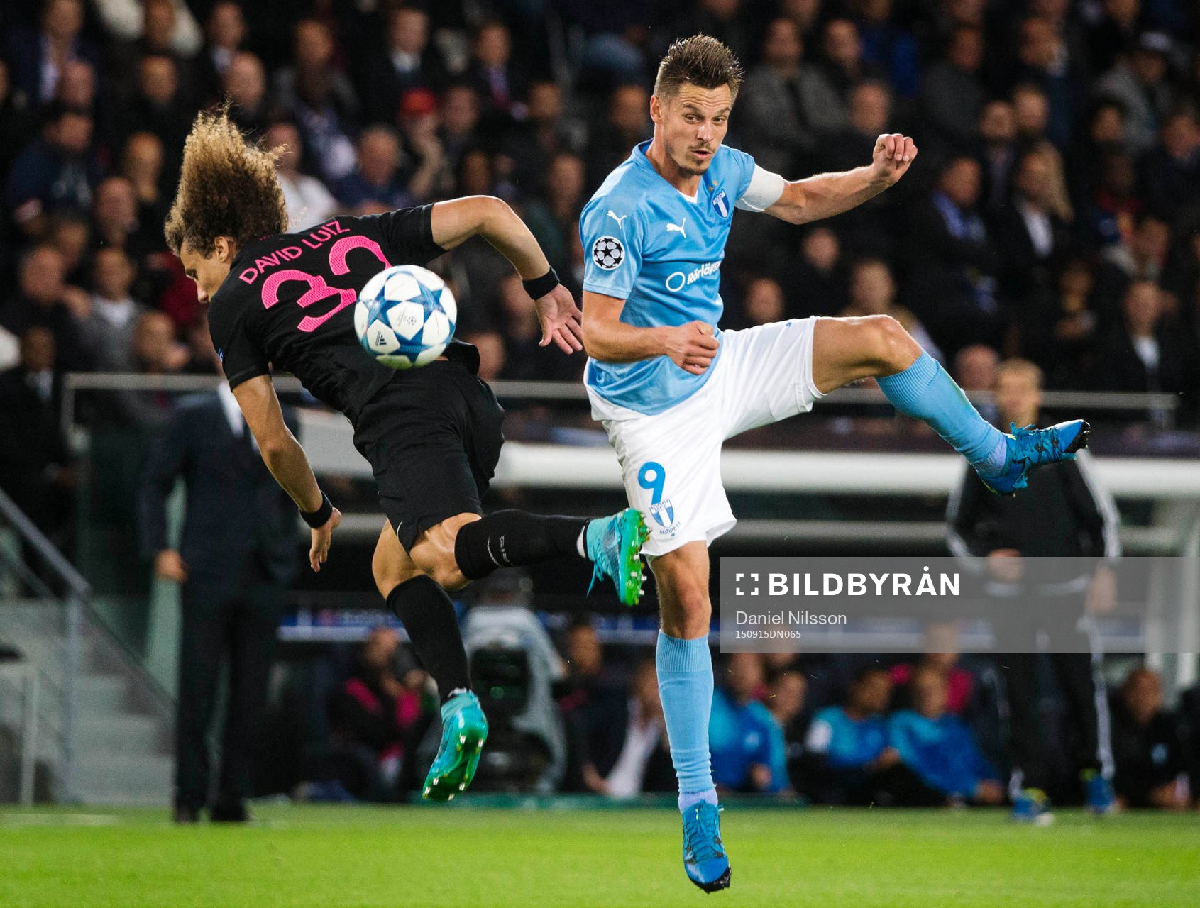 s David Luiz och Malmös Markus Rosenberg
