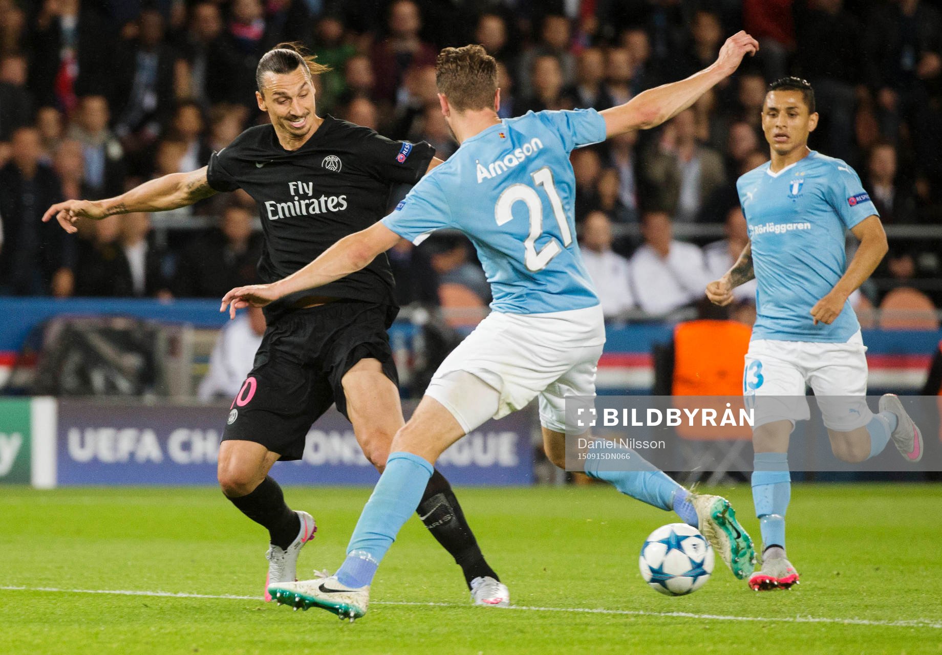 s Zlatan Ibrahimovic och Malmös Kari Arnason