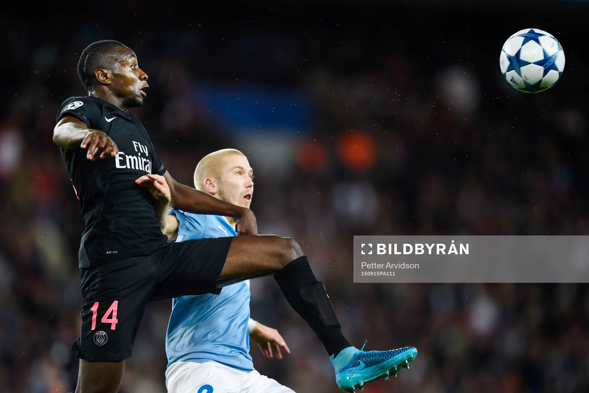 s Blaise Matuidi och Malmö FFs Anton Tinnerholm