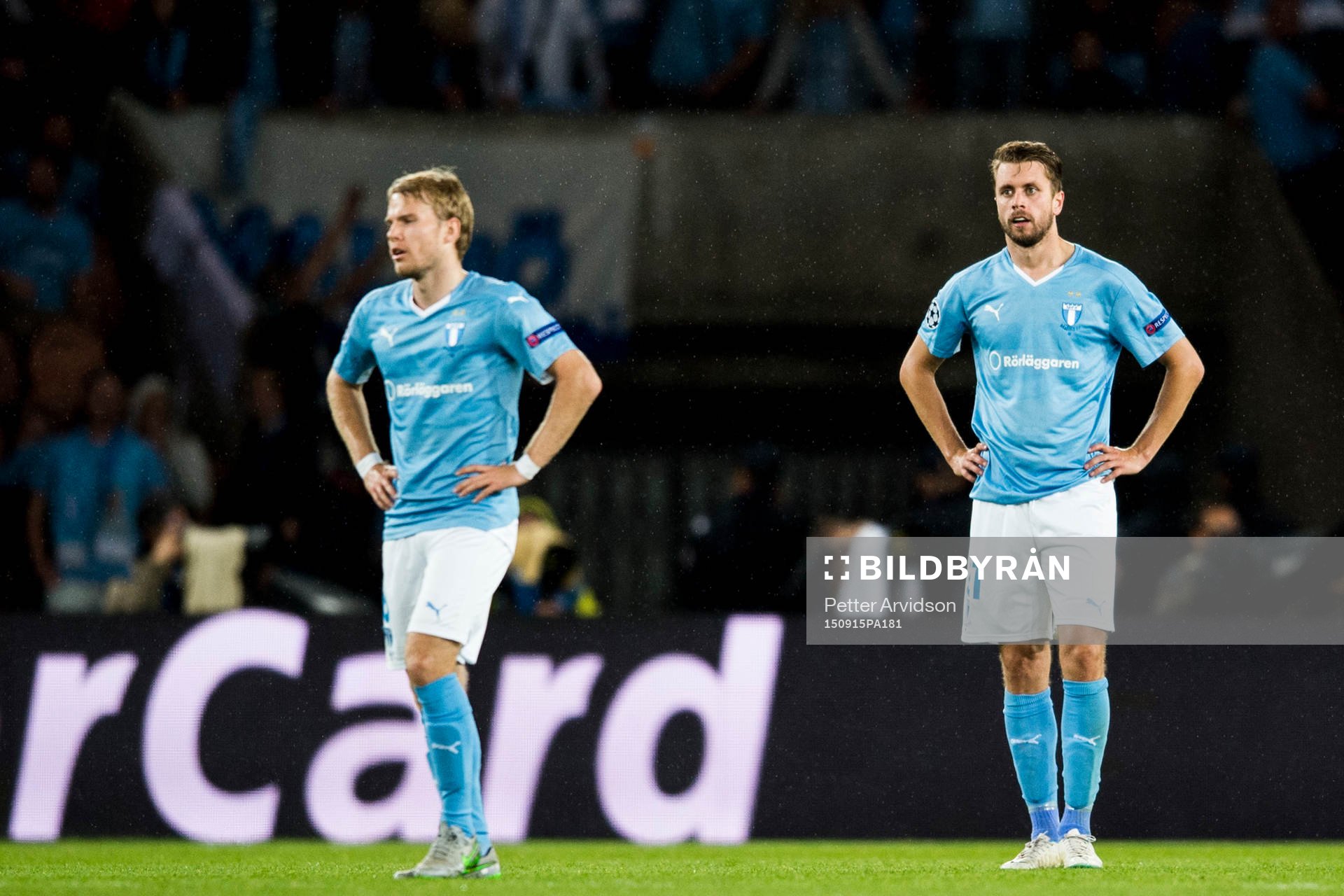 Malmö FFs Oscar Lewicki och Kari Arnason deppar