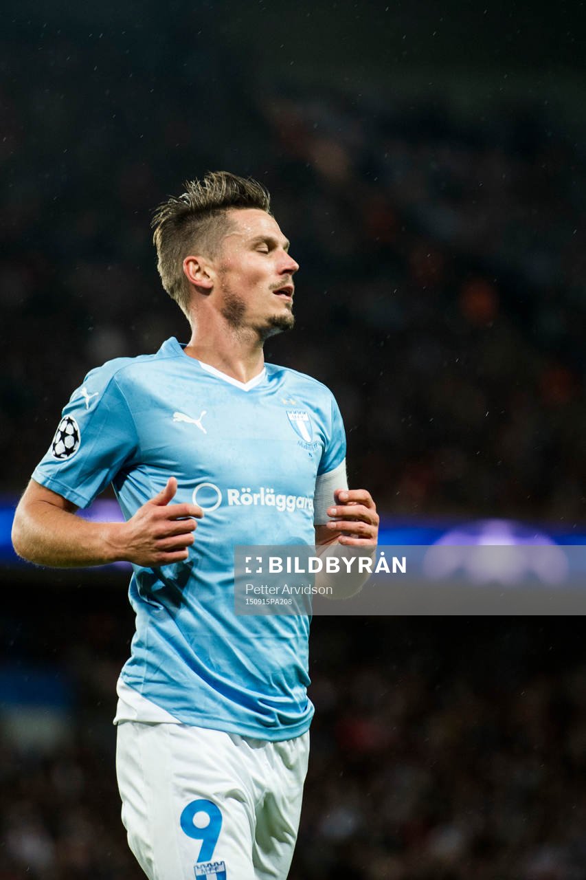 Malmö FFs Markus Rosenberg deppar