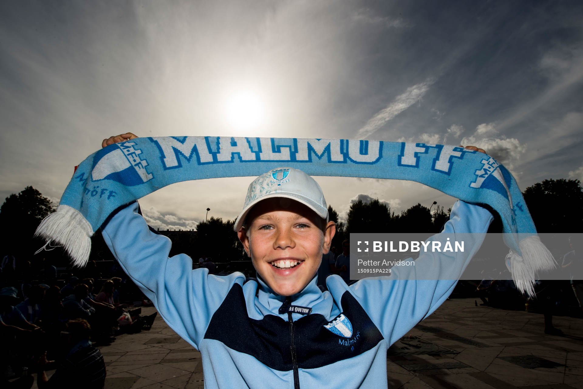 En ung Malmö FF supporter