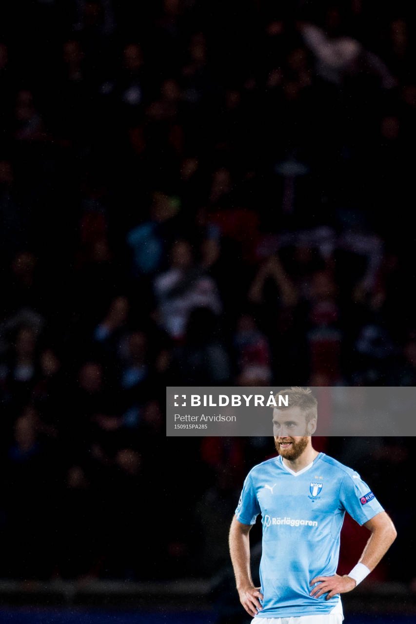 Malmö FFs Rasmus Bengtsson deppar