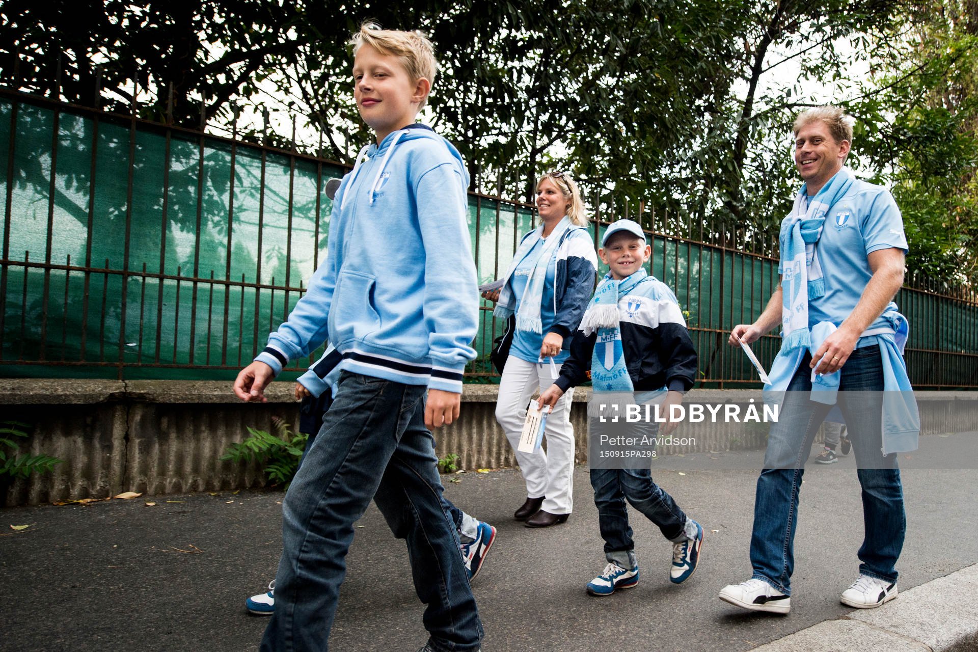 En familj Malmö FFs supportrar