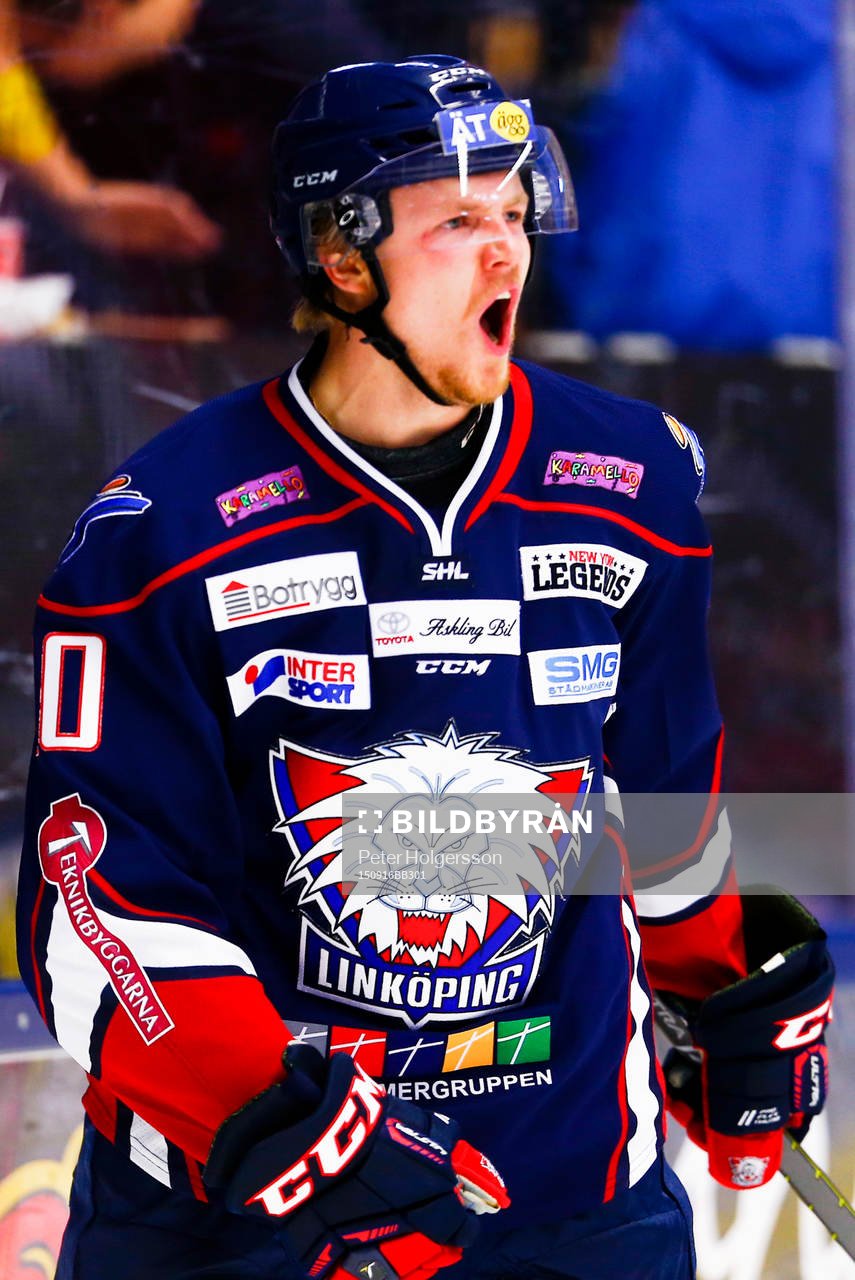 Linköpings Nick Sörenssen jublar