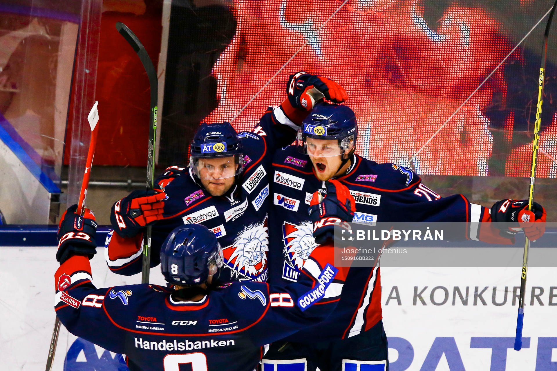 Linköpings Nick Sörenssen jublar