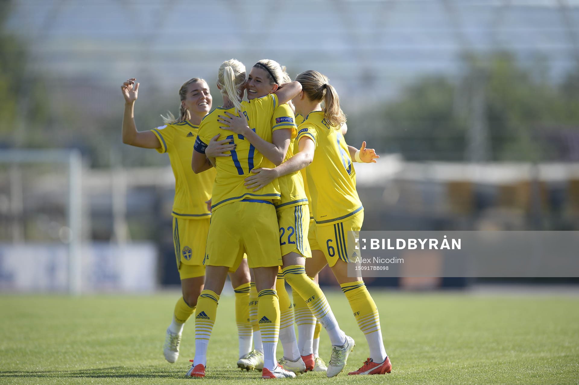 Sveriges Olivia Schough jublar