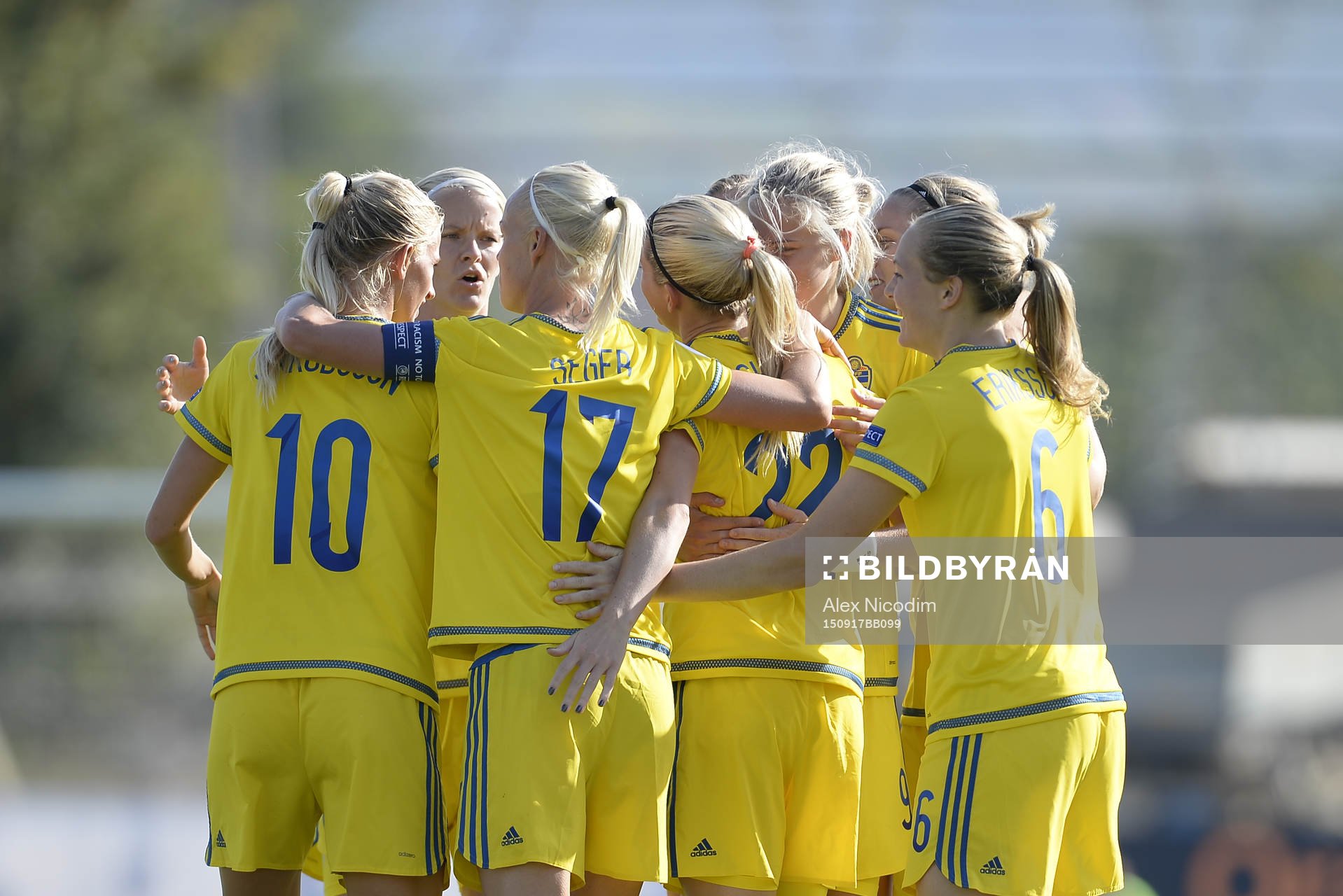 Sveriges Olivia Schough jublar