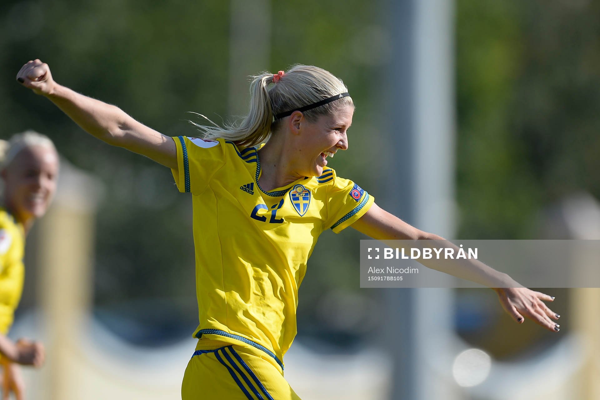 Sveriges Olivia Schough jublar