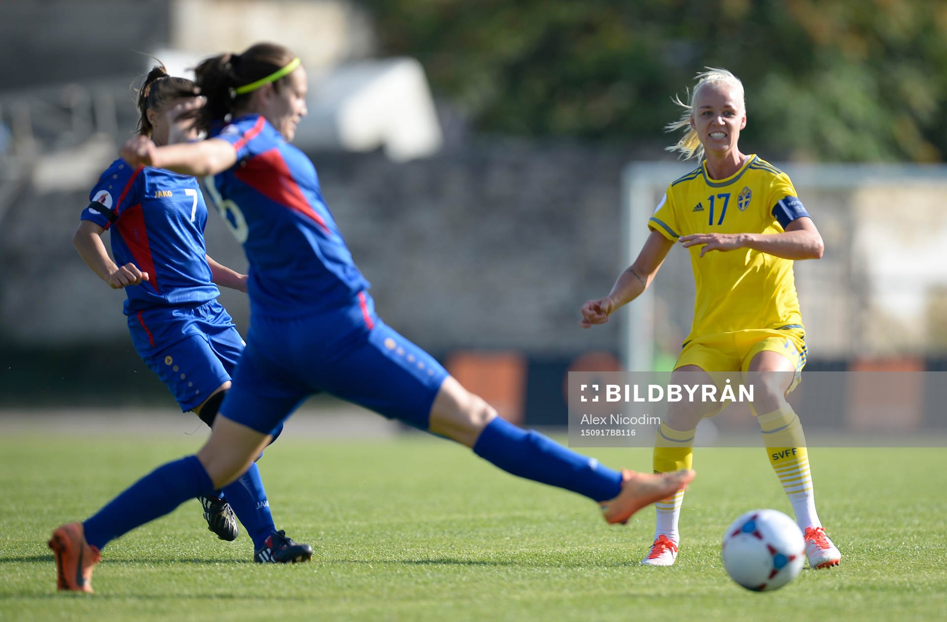 Sveriges Caroline Seger och Moldaviens Victoria Gurdis