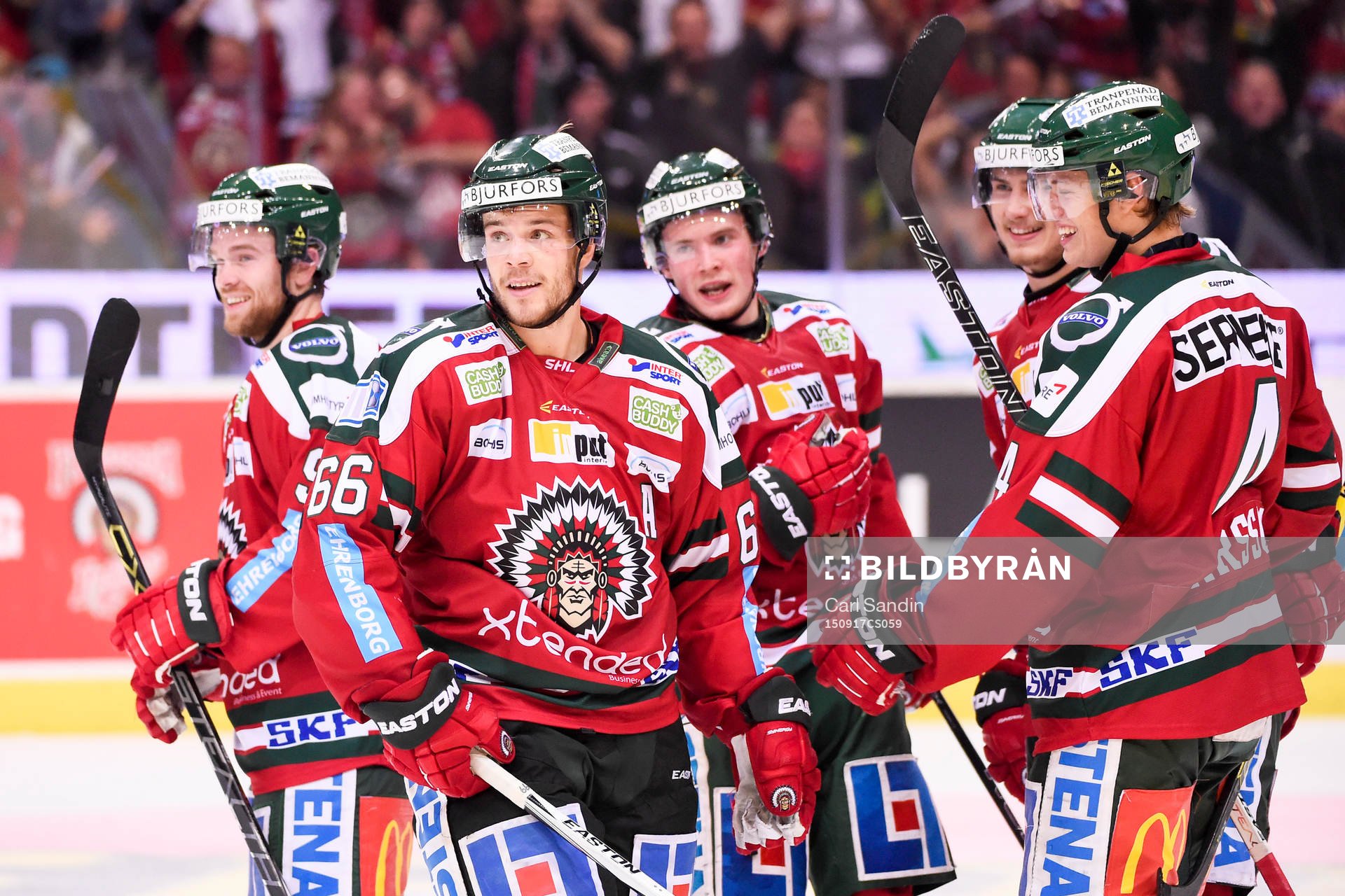 Frölundas Oscar Fantenberg jublar