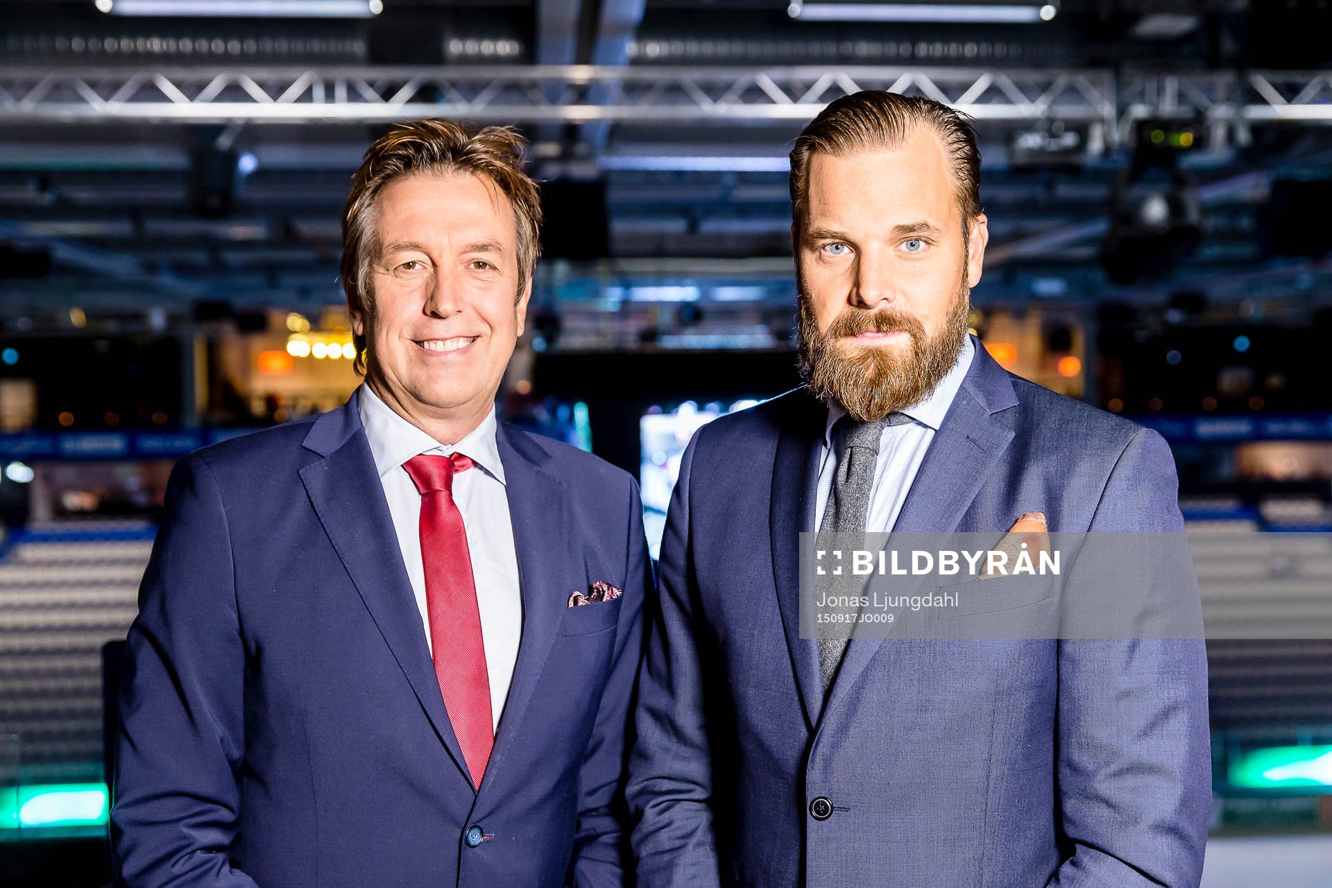 Cmore kommentatorer Åke Unger och Sanny Lindström