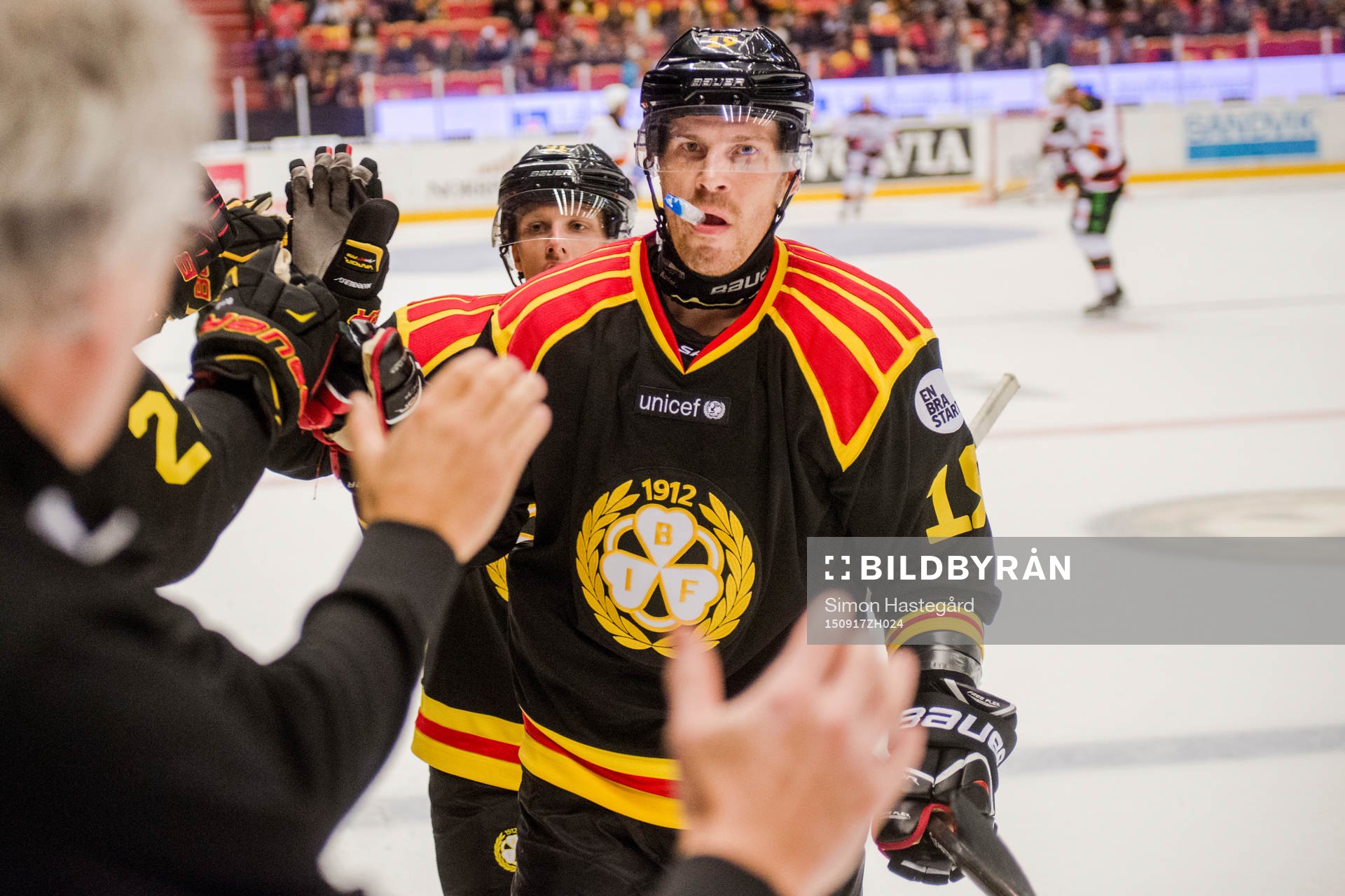 Brynäs Anssi Salmela jublar