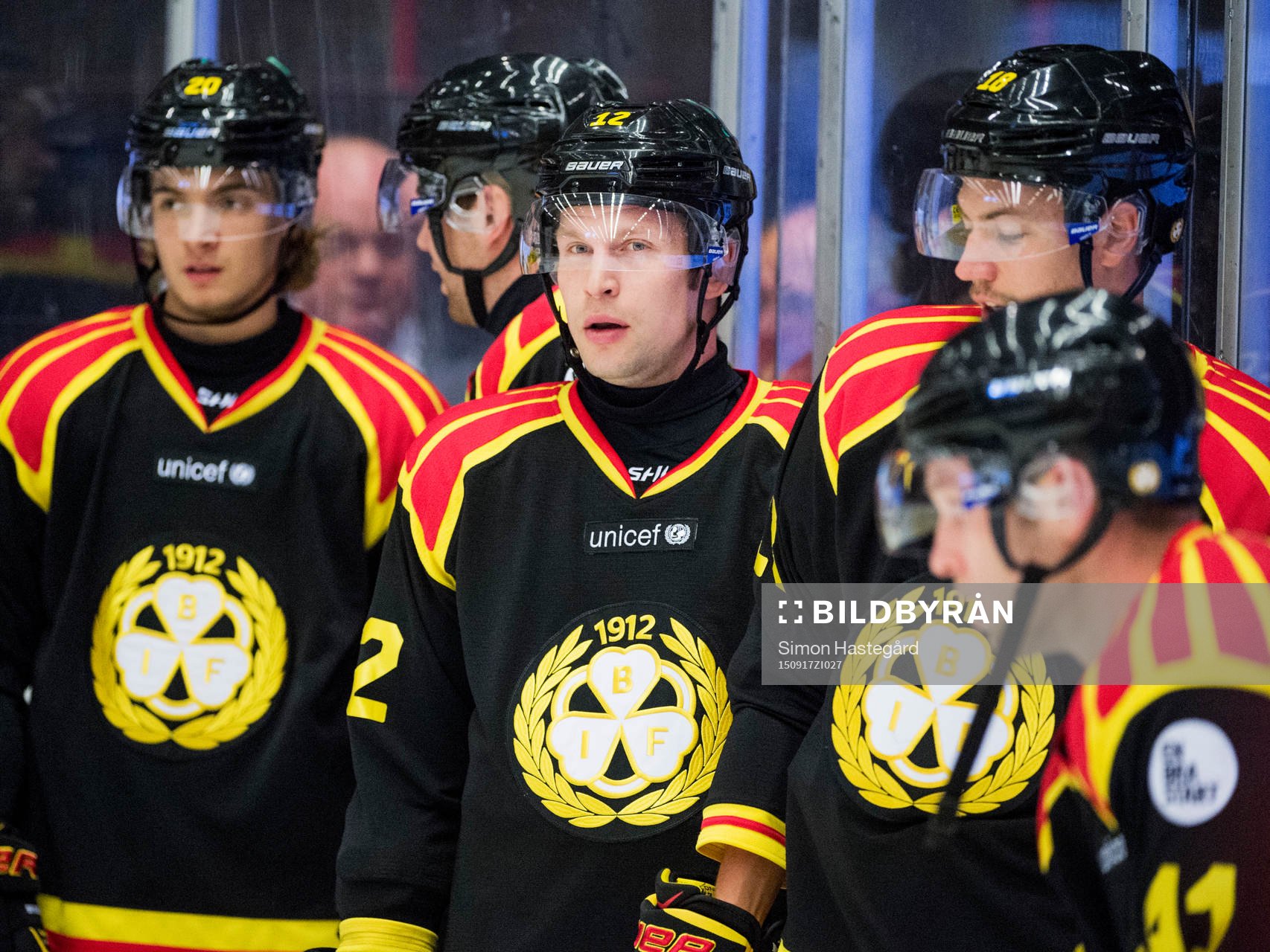 Brynäs Petr Vrana före ishockeymatchen i SHL mellan