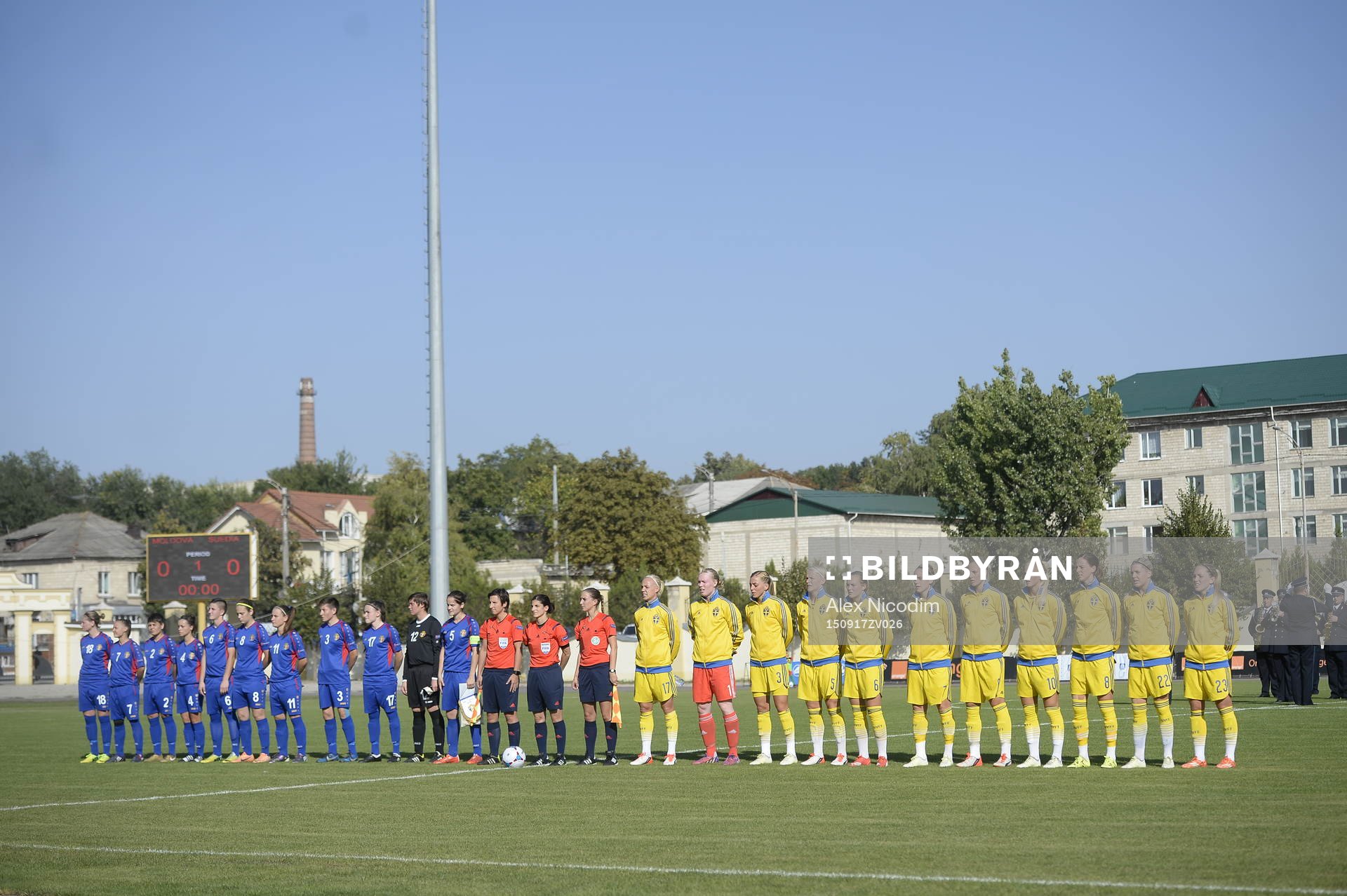Moldaviens startelva och Sveriges startelva