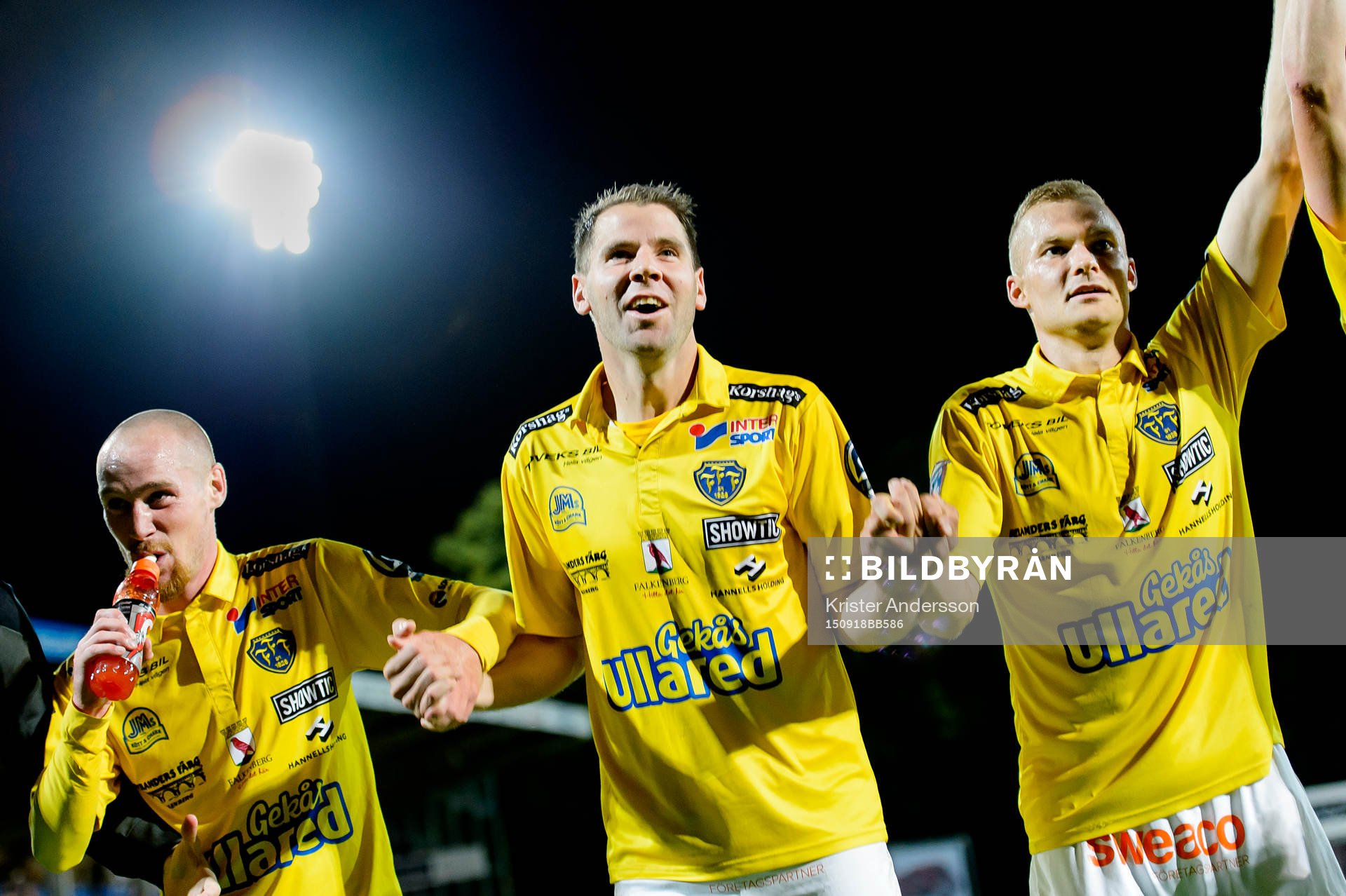 Falkenbergs Stefan Rodevåg jublar
