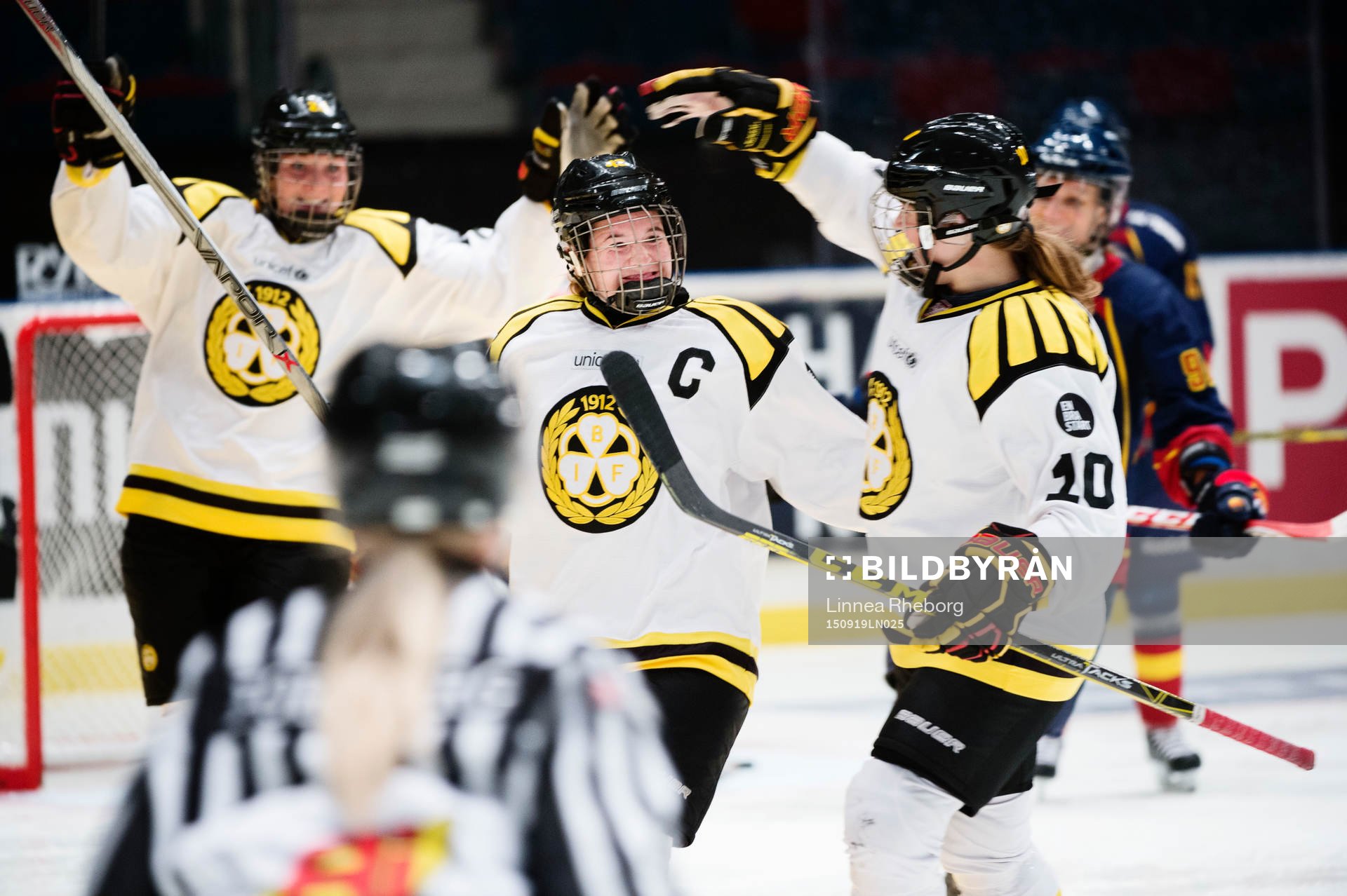 Brynäs Angelica Östlund jublar