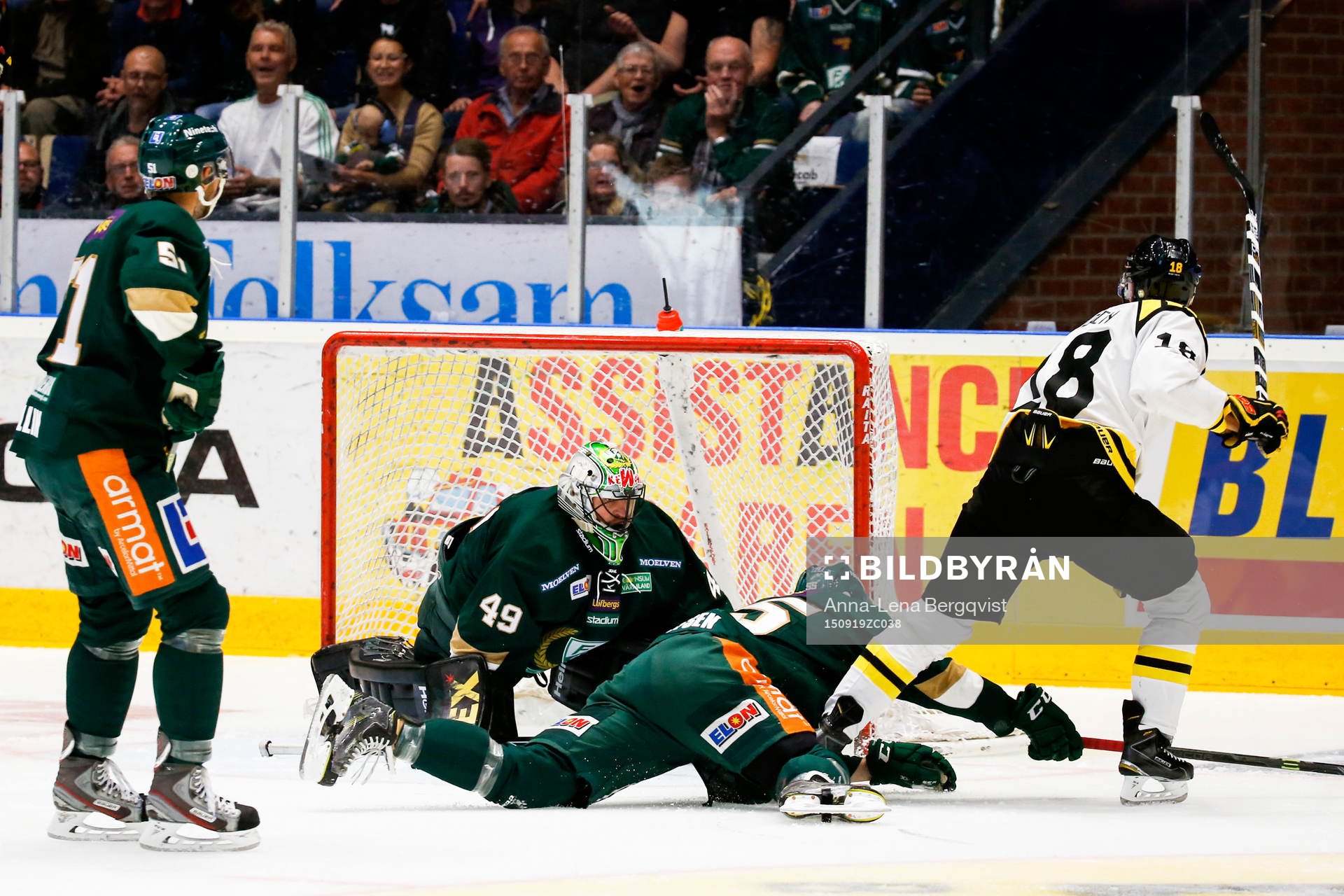 Brynäs Anton Rödin kvitterar till 1-1