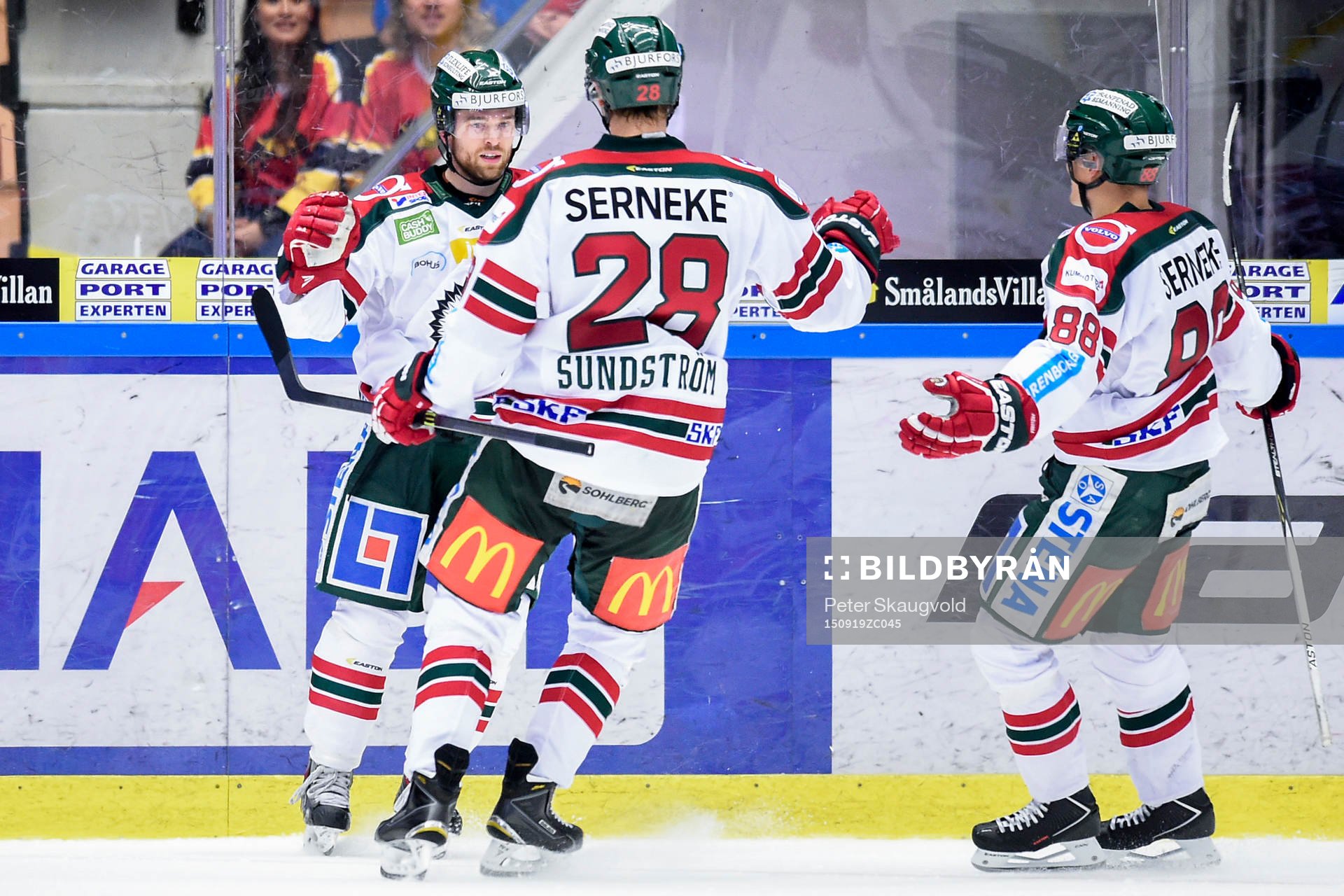 Frölundas Spencer Abbott jublar