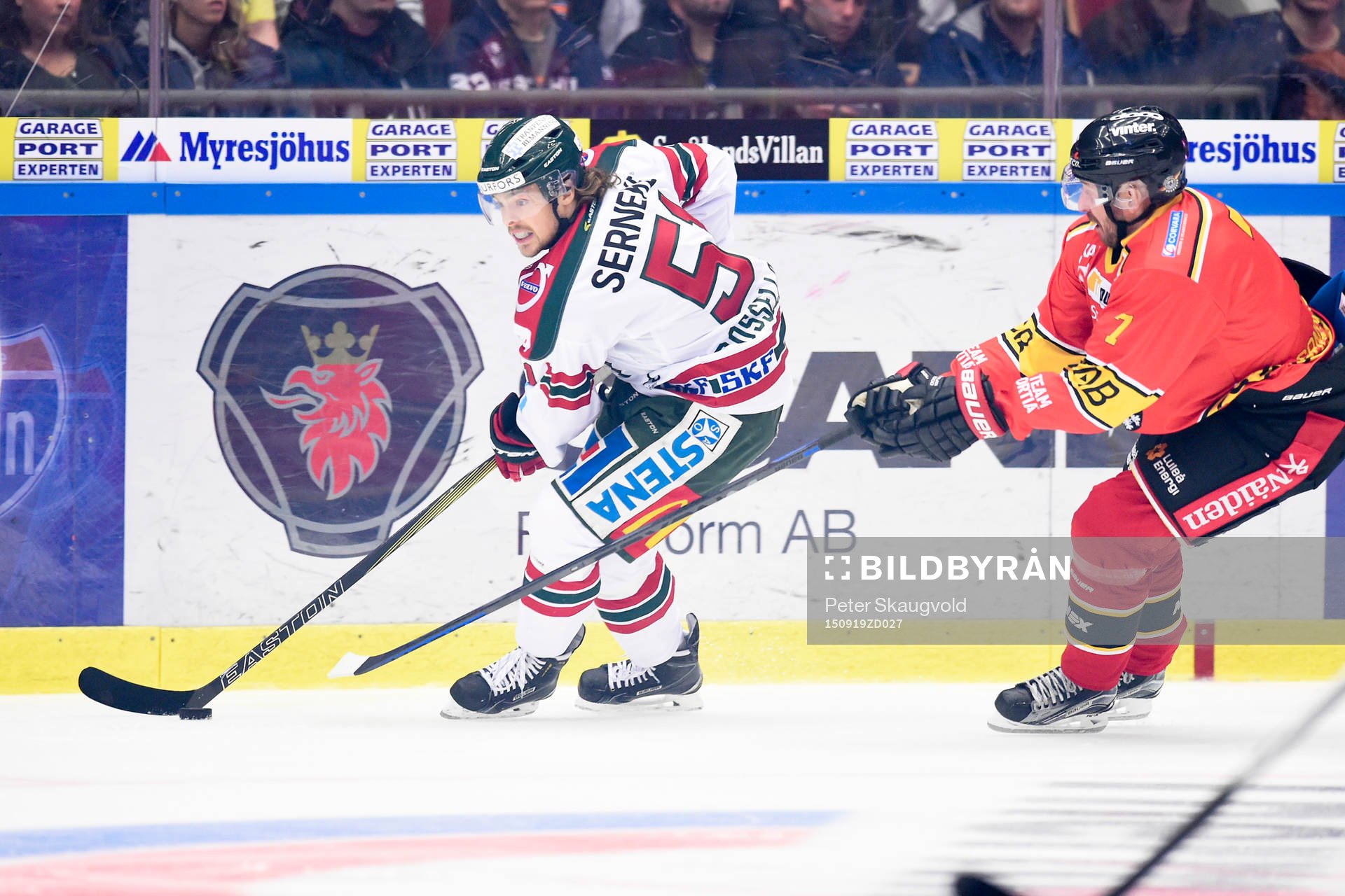 Frölundas Mats Rosseli Olsen och Luleås Jan Sandström