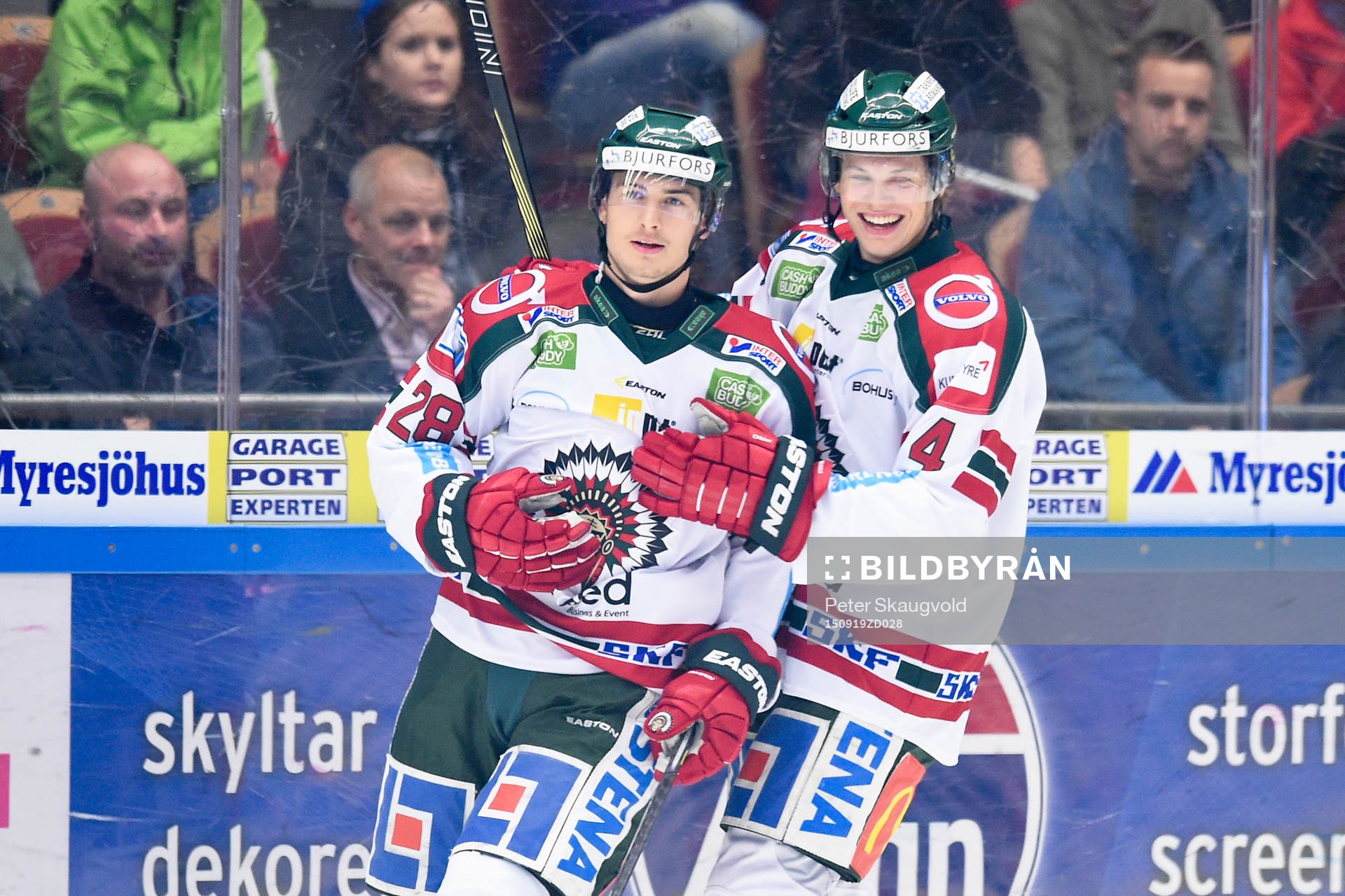 Frölundas Johan Sundström jublar