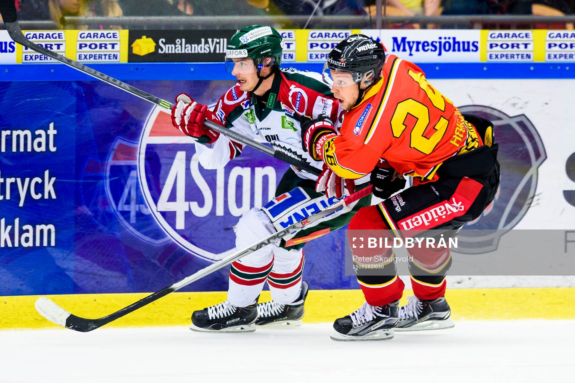 Frölundas Johan Sundström och Luleås Johan Harju