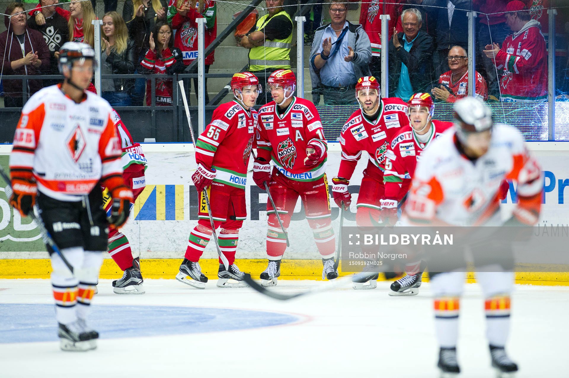 Modos Albin Runesson, Per-Åge Skröder, Maxim Lapierre och