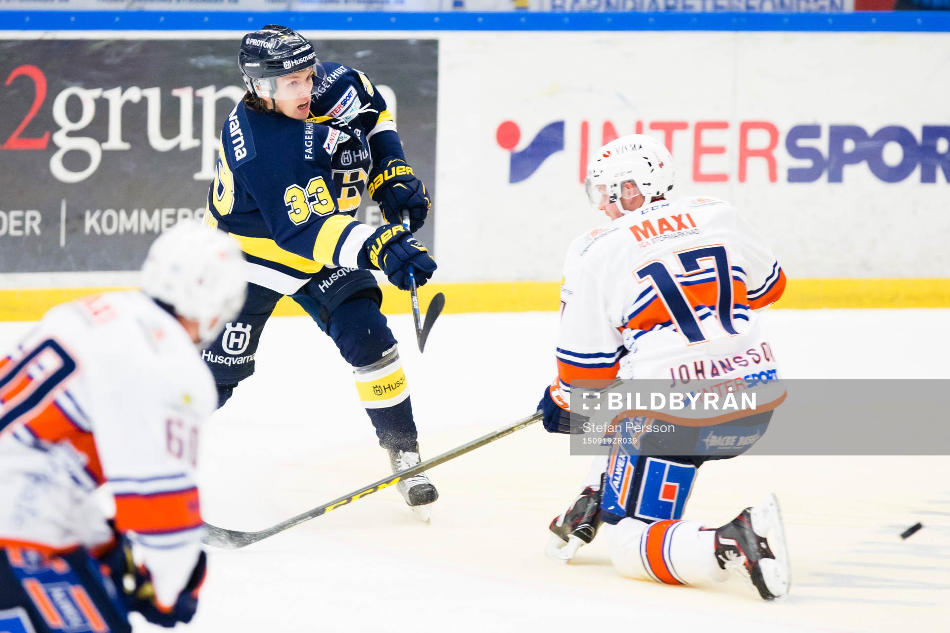 s Niklas Hansson mot Växjös Alexander Johansson