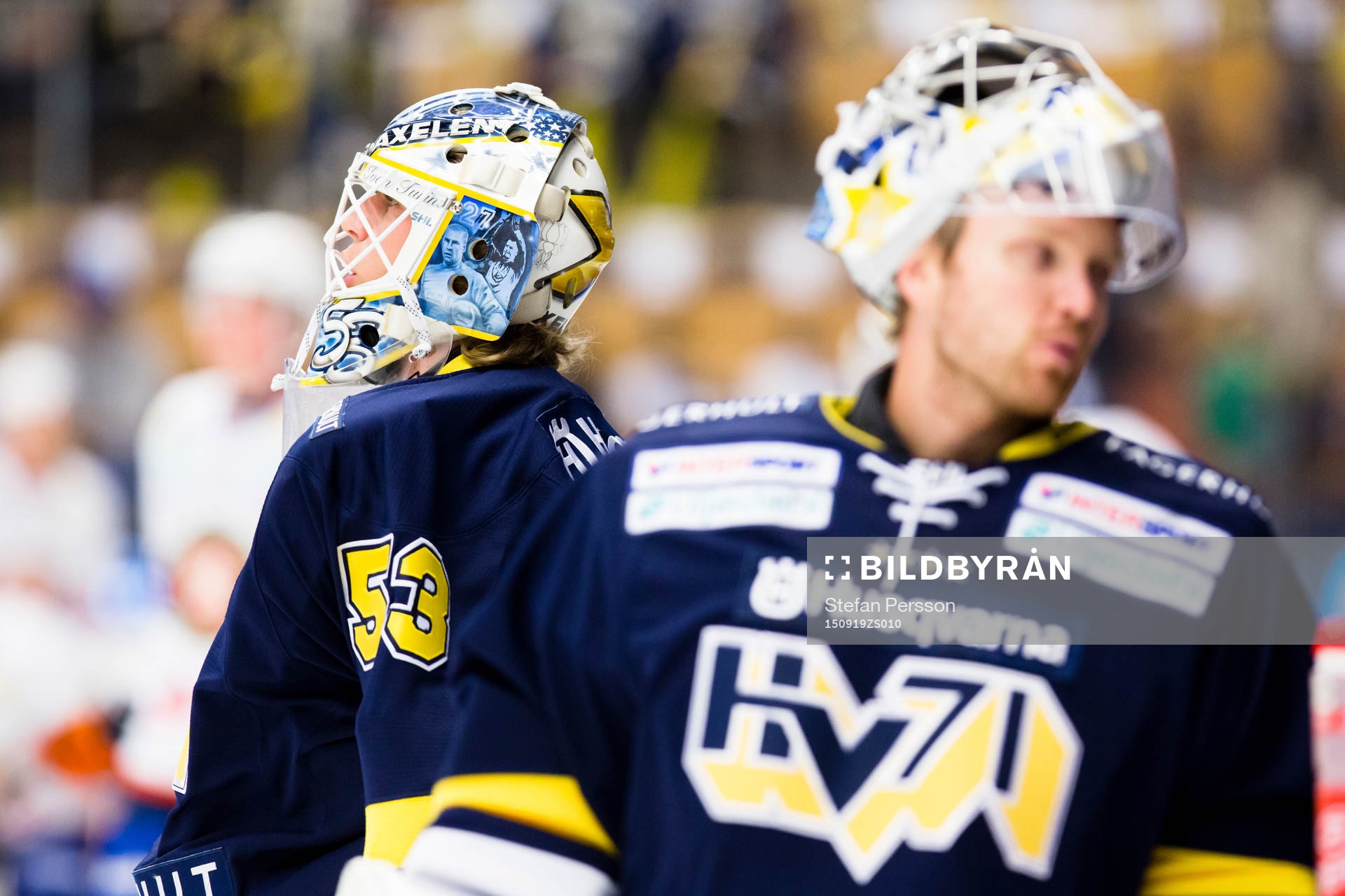 s målvakt Fredrik Pettersson-Wentzel och Erik Ersberg