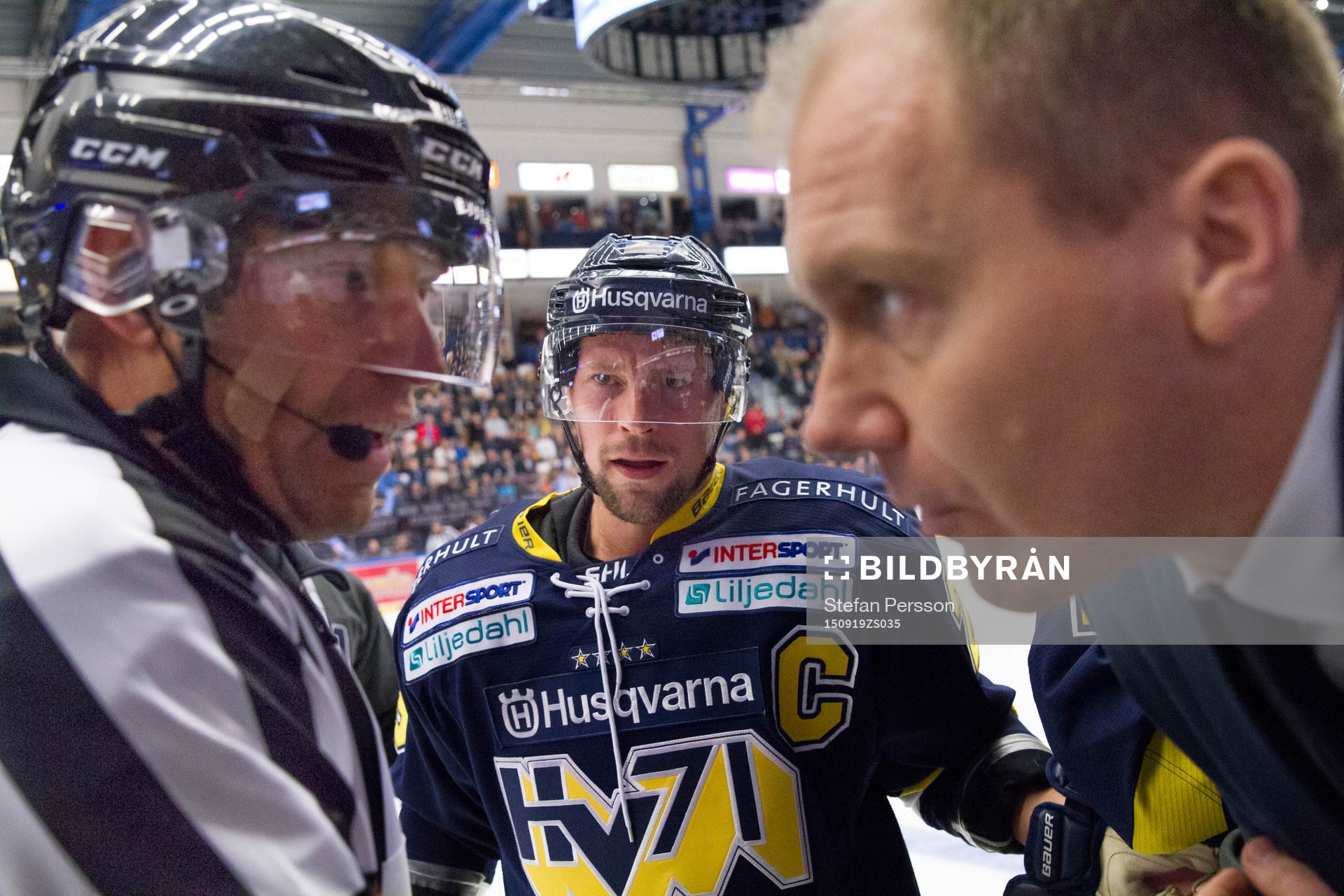 s Chris Abbott och tränare Johan Lindbom