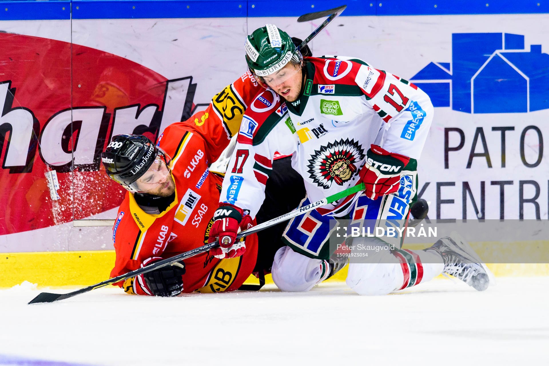Luleås Craig Schira och Frölundas Sebastian Stålberg