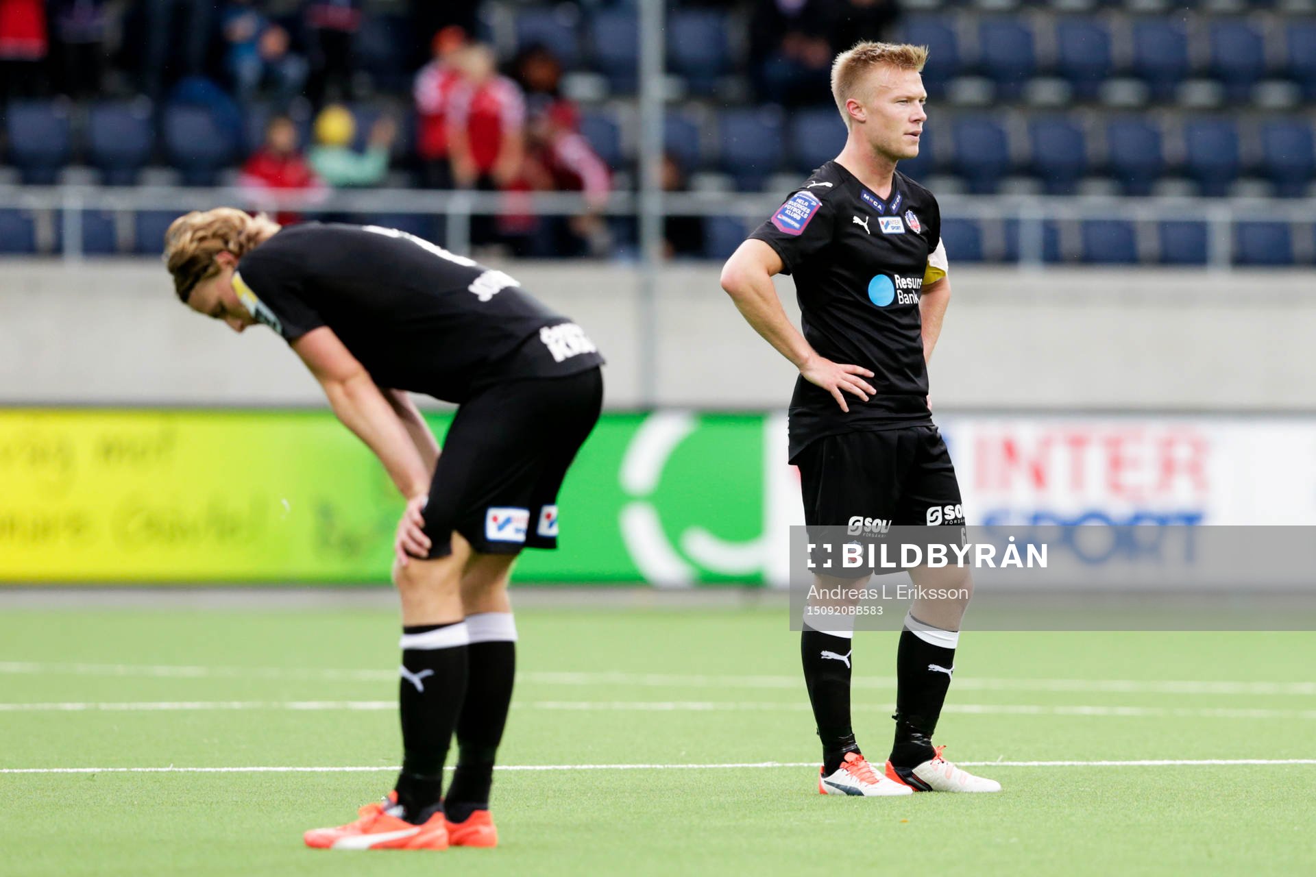 Helsingborgs Carl Johansson och Andreas Landgren deppar