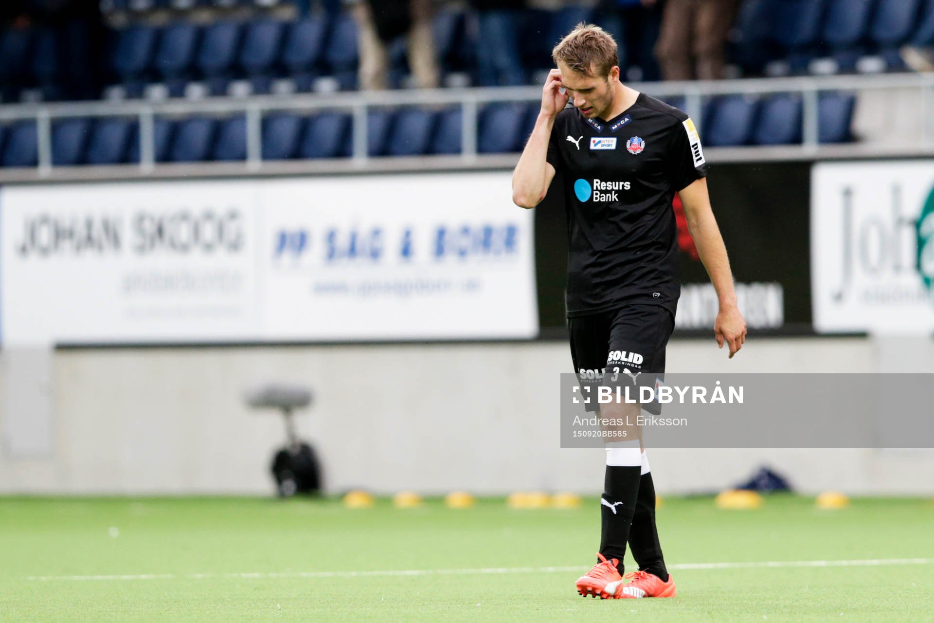 Helsingborgs Frederik Helstrup Jensen deppar