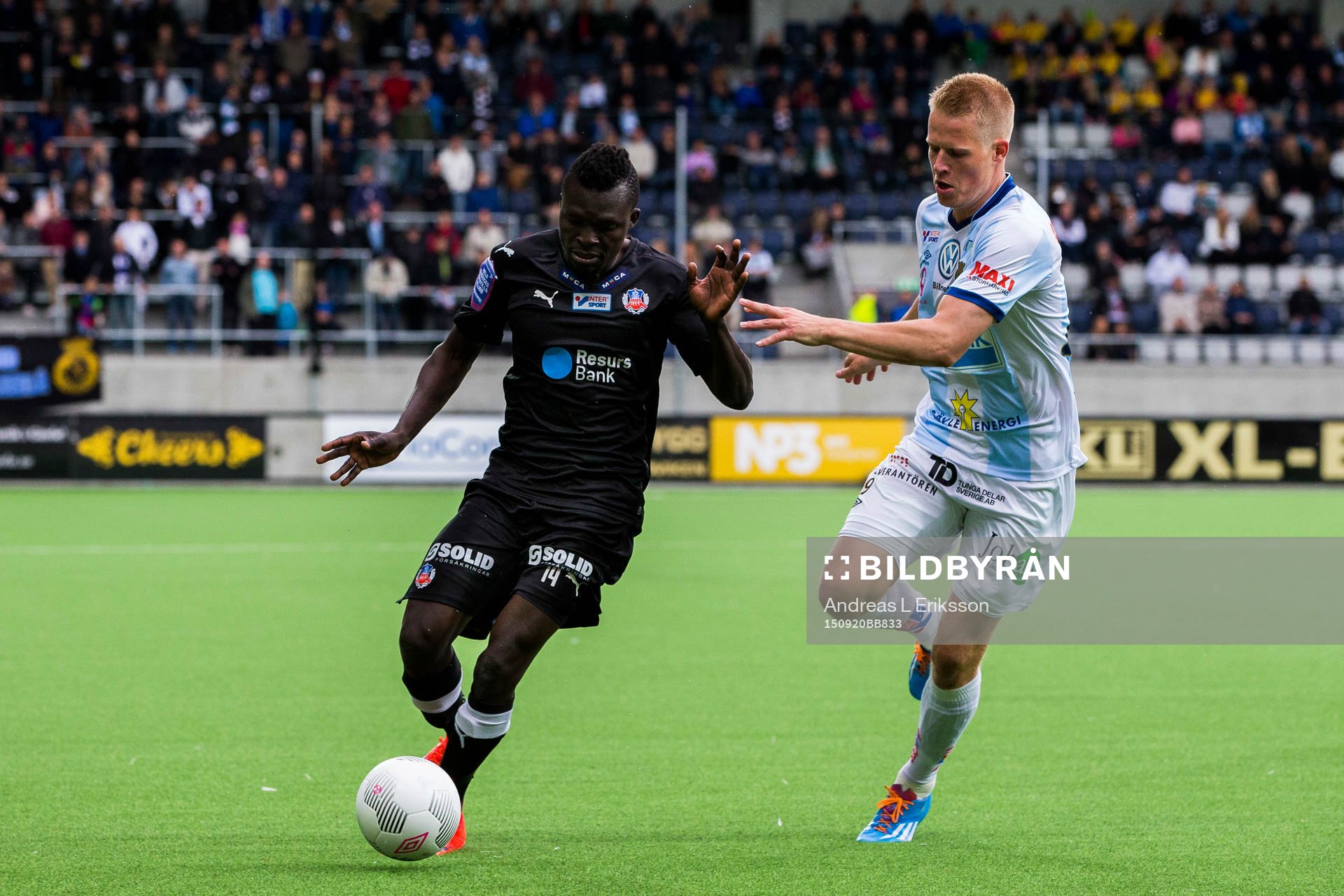 Helsingborgs Lalawélé Atakora och Gefles Martin
