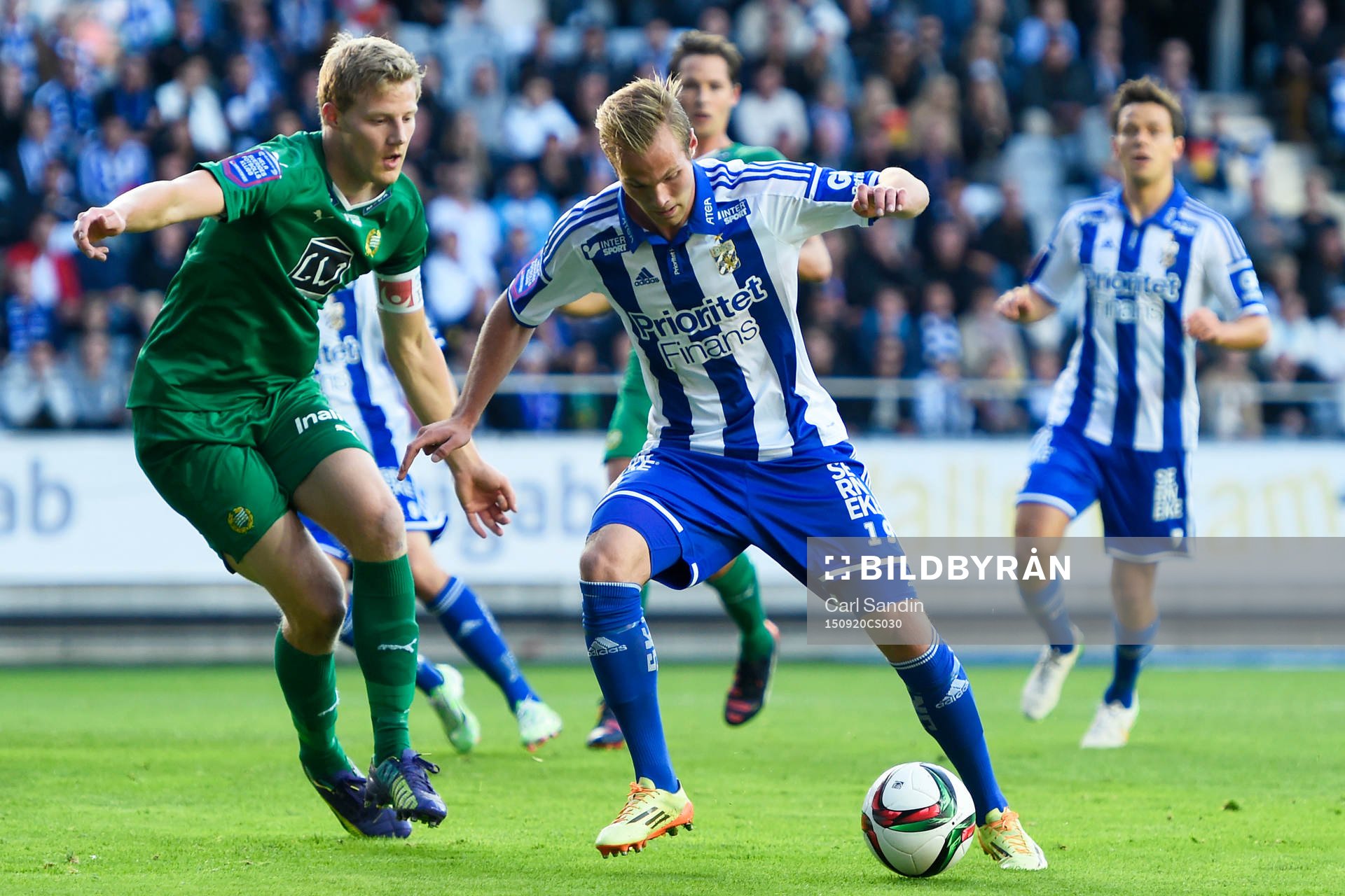 Hammarbys Lars Saetra och IFK Göteborgs Gustav Engvall