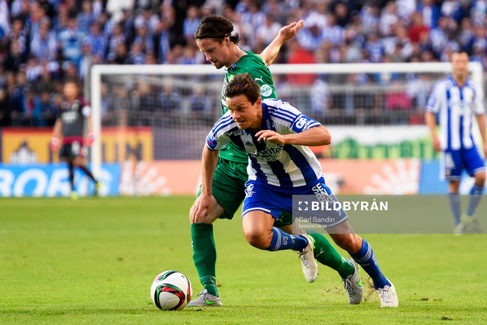 Hammarbys Linus Hallenius och IFK Göteborgs Mads Winther