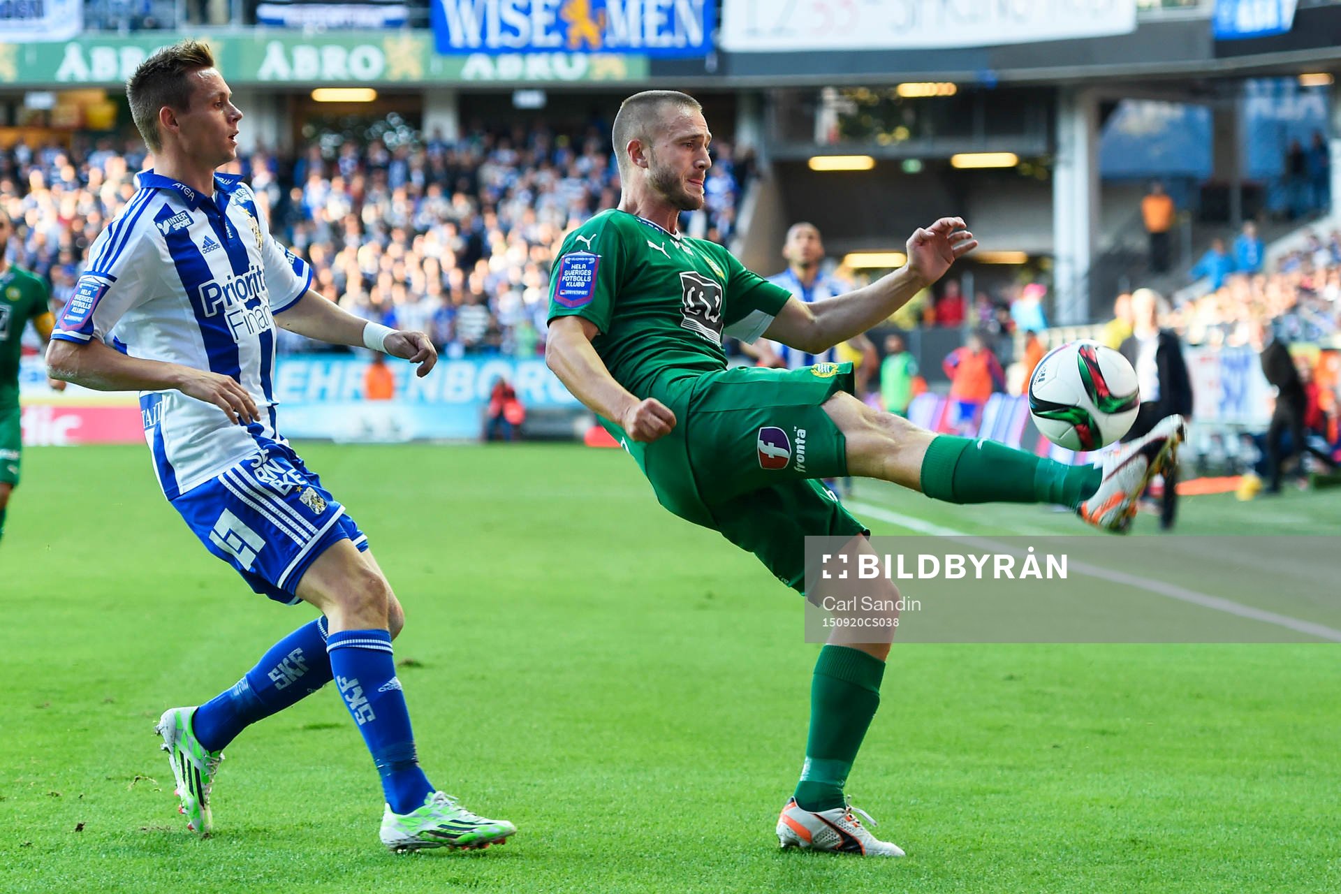 IFK Göteborgs Jakob Ankersen och Hammarbys Mats Solheim