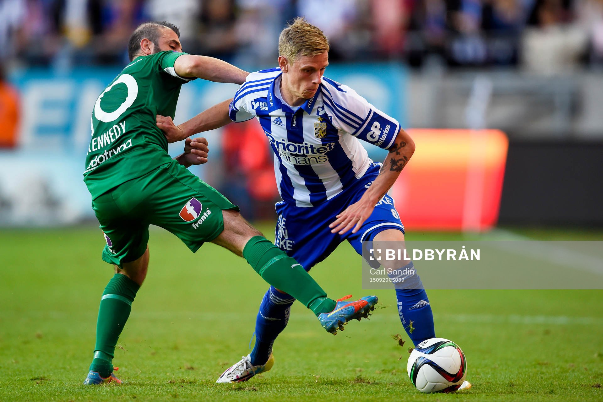 Hammarbys Kennedy Bakircioglu och IFK Göteborgs Sören