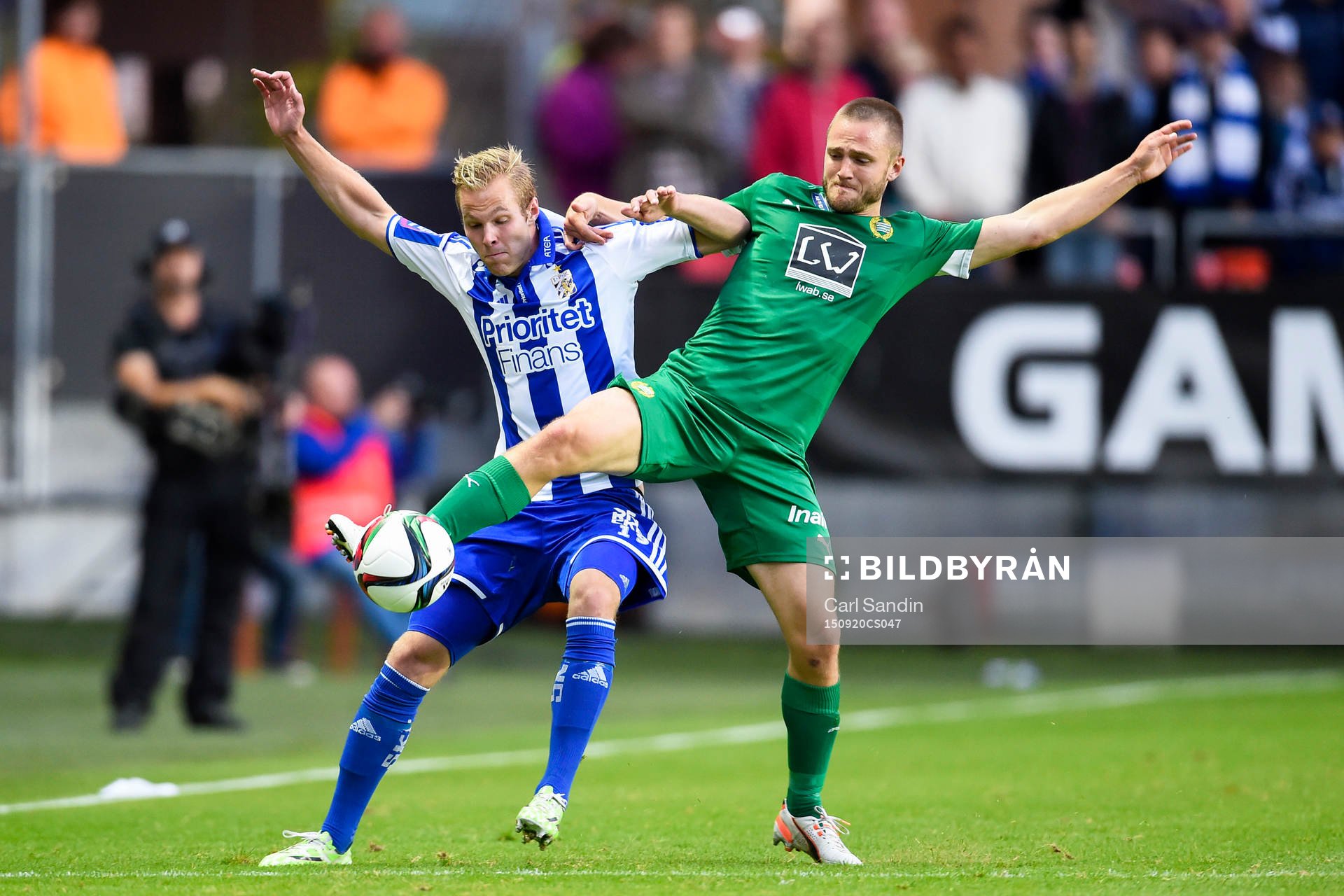 IFK Göteborgs Gustav Engvall och Hammarbys Mats Solheim