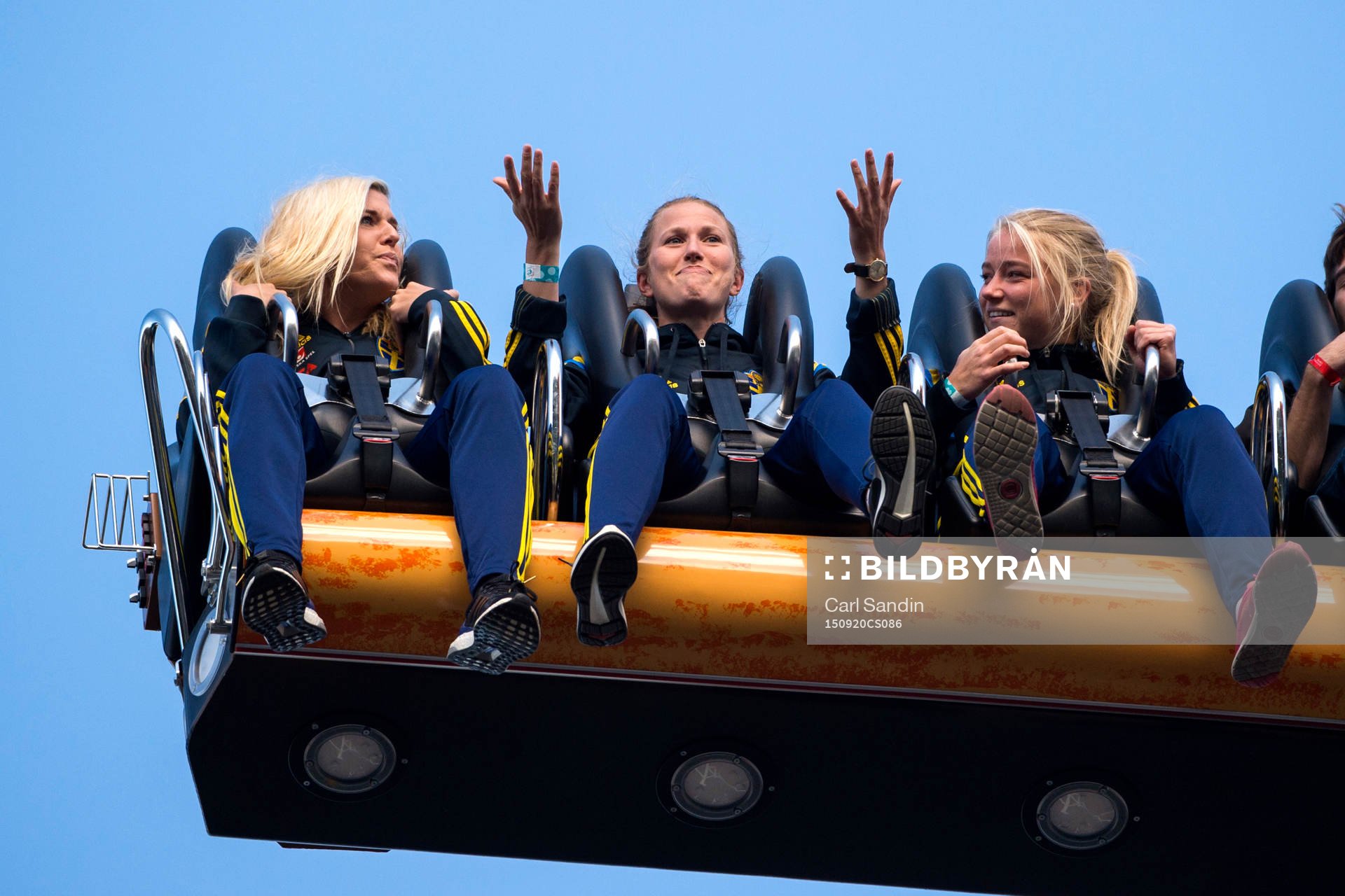 Sveriges Olivia Schough, Emma Berglund och Jenny Hjohlman