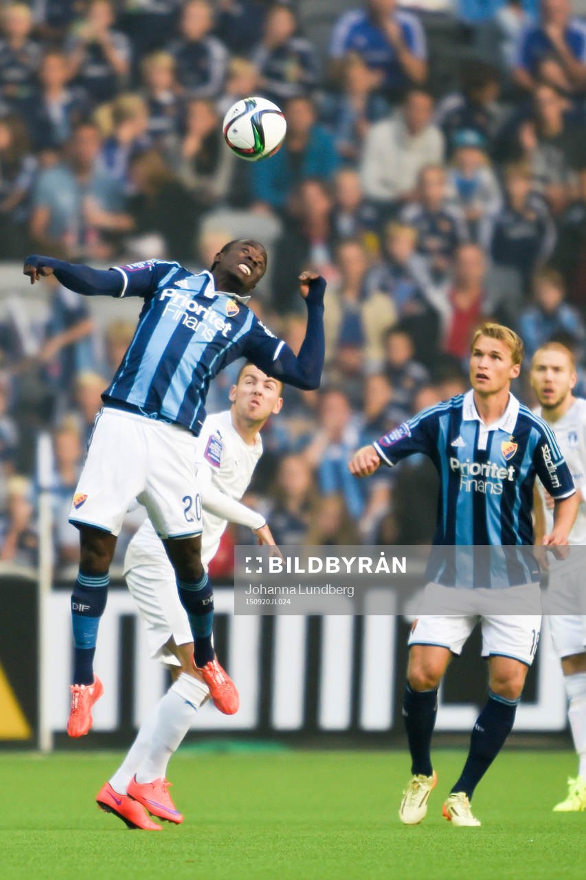 Djurgårdens Sam Johnson och Malmös Erdal Rakip