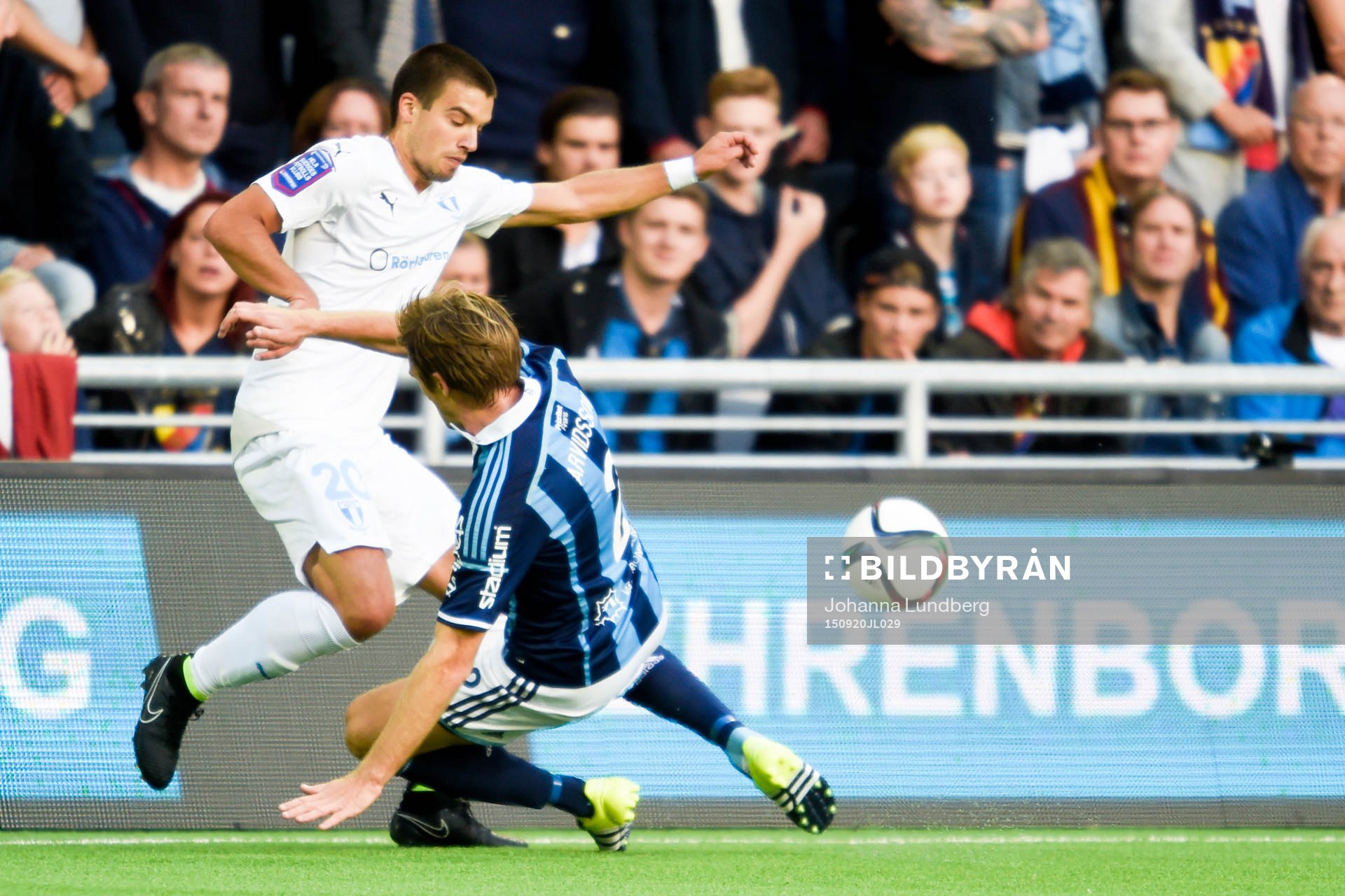 Malmös Vladimir Rodic och Djurgårdens Jesper Arvidsson