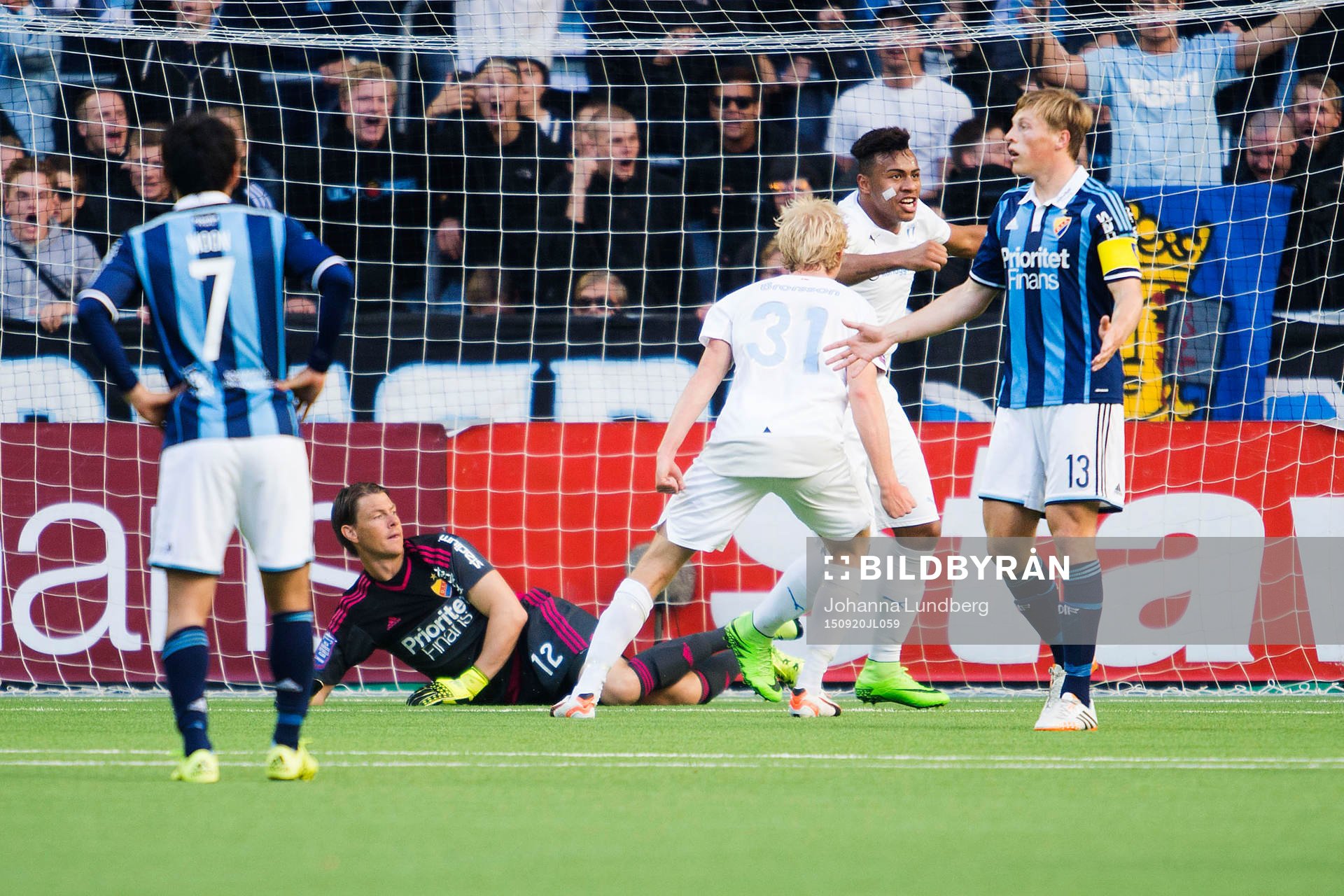 Malmös Luis Felipe Carvalho da Silva gör 0-2 och jublar