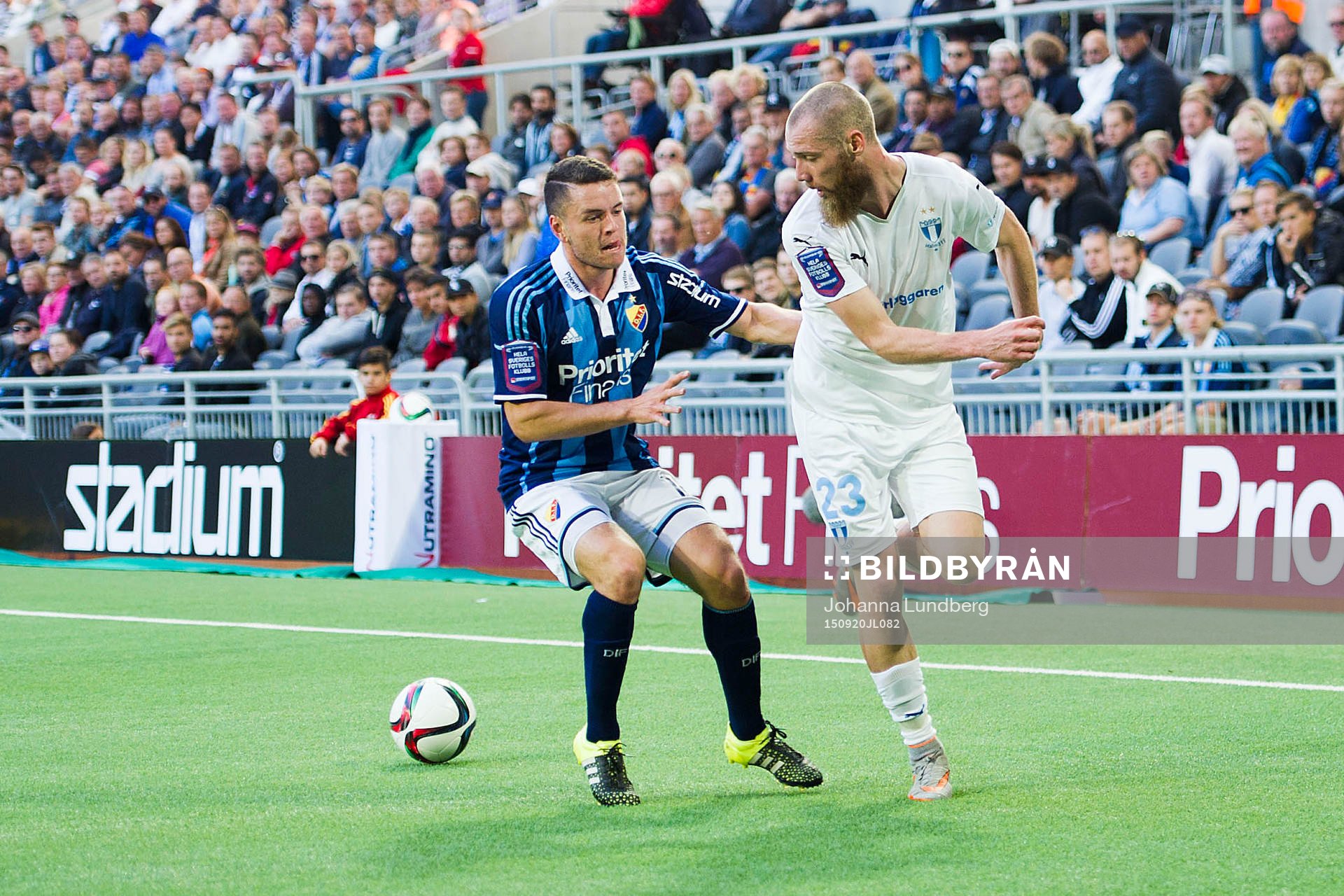 Djurgårdens Kerim Mrabti och Malmös Jo Inge Berget