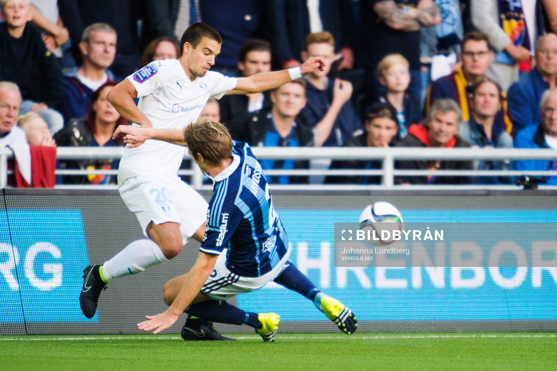 Malmös Vladimir Rodic och Djurgårdens Jesper Arvidsson