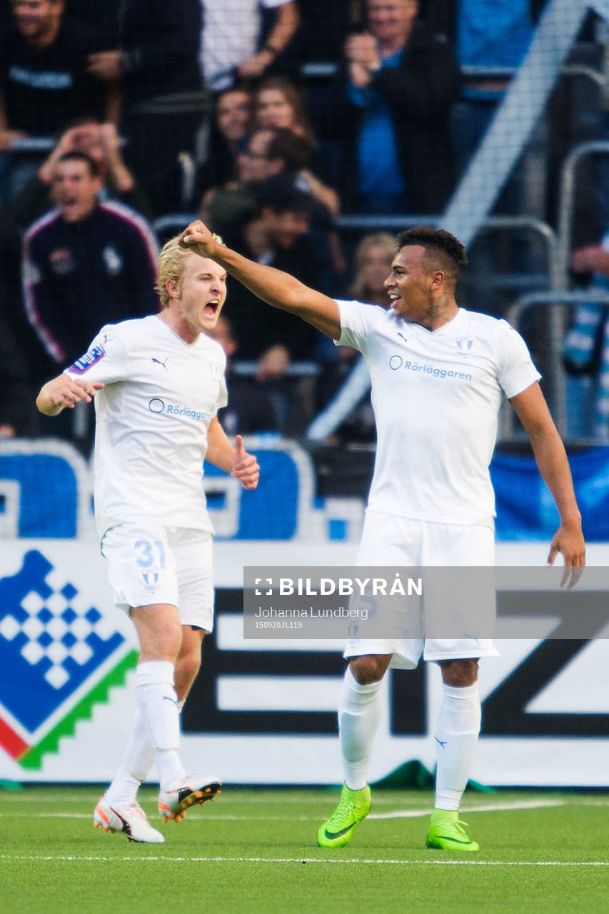 Malmös Luis Felipe Carvalho da Silva jublar med Franz
